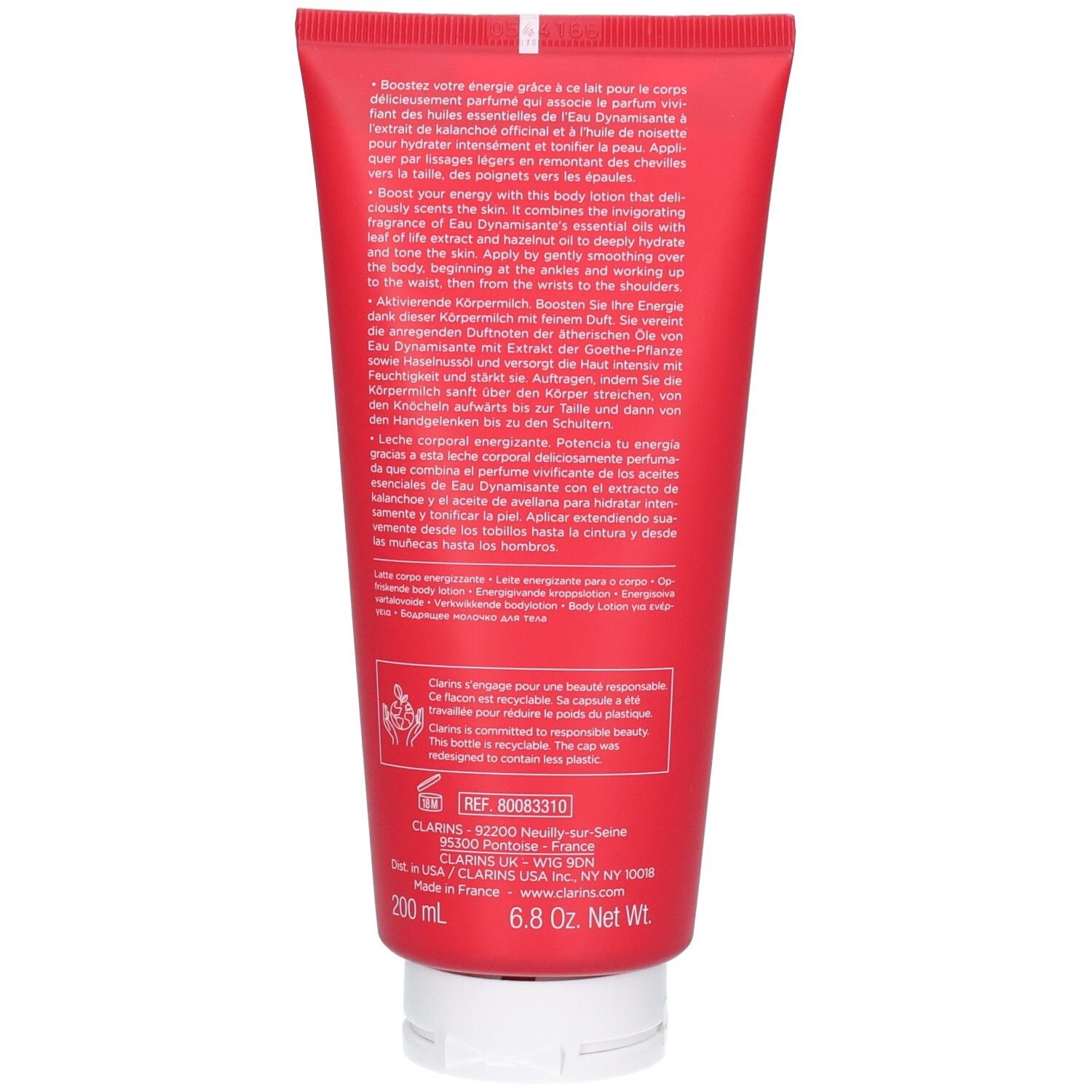 Clarins Eau Dynamisante – Belebende, zart schmelzende Körpermilch