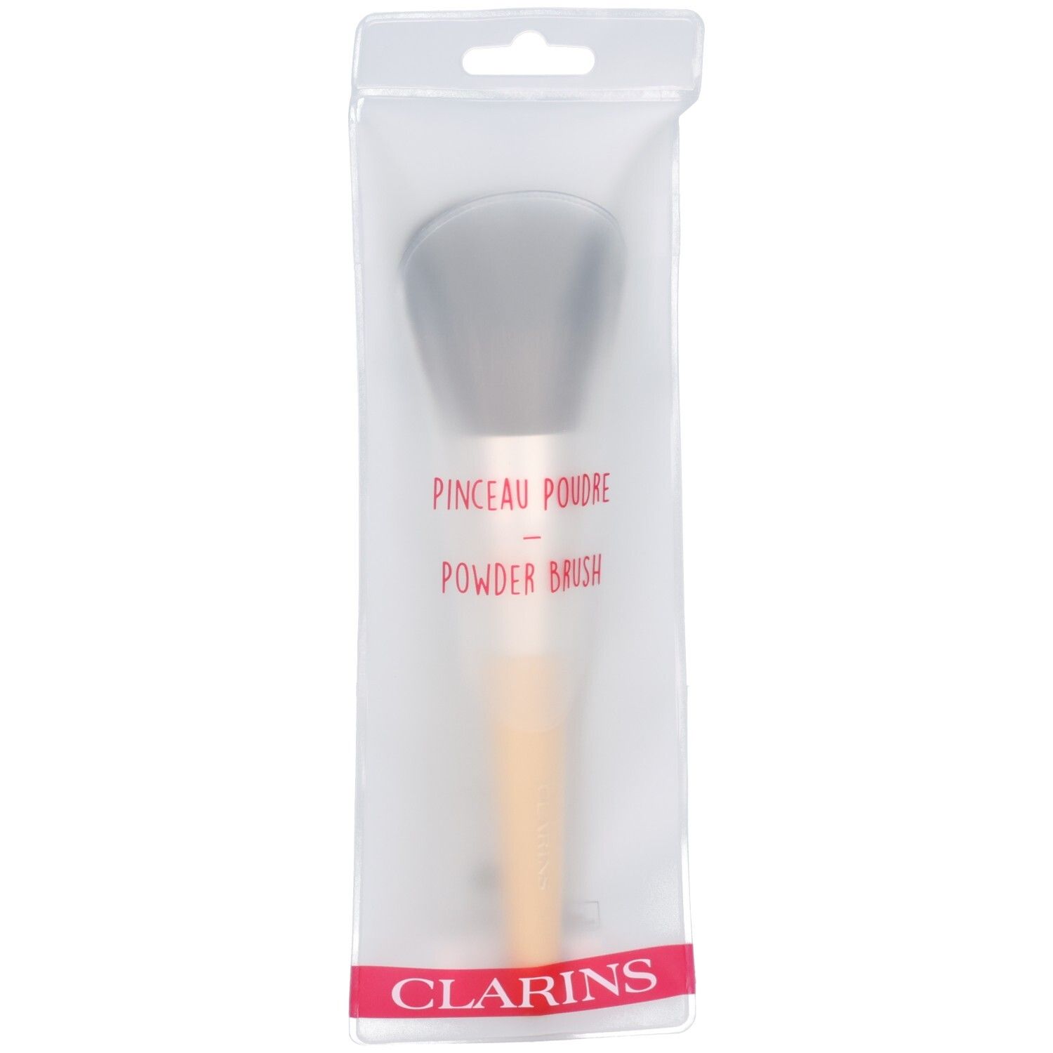 Clarins Pinceau Poudre Powder Brush in transparenter Verpackung.