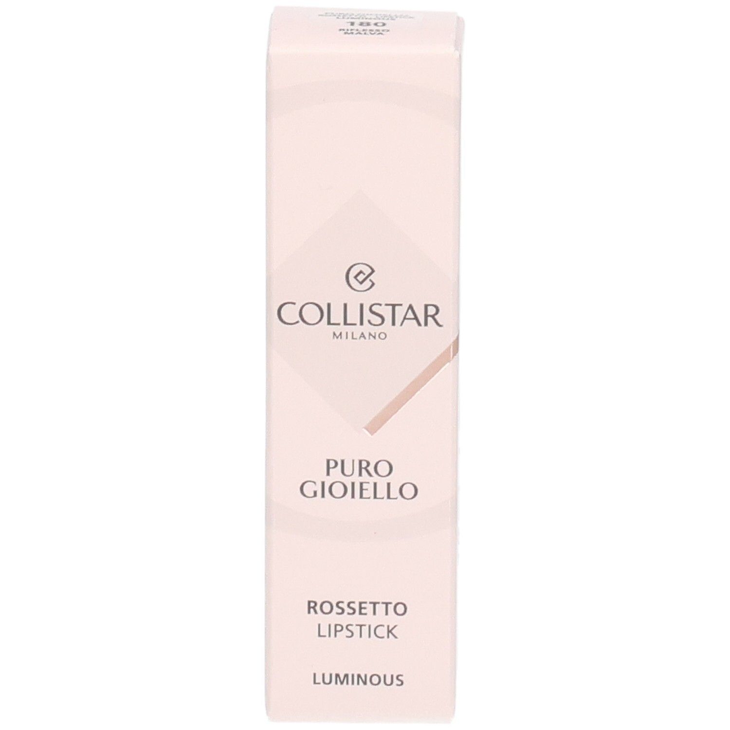 Collistar Puro Gioiello Lippenstift-Verpackung mit Markensymbol und Produktbezeichnung.