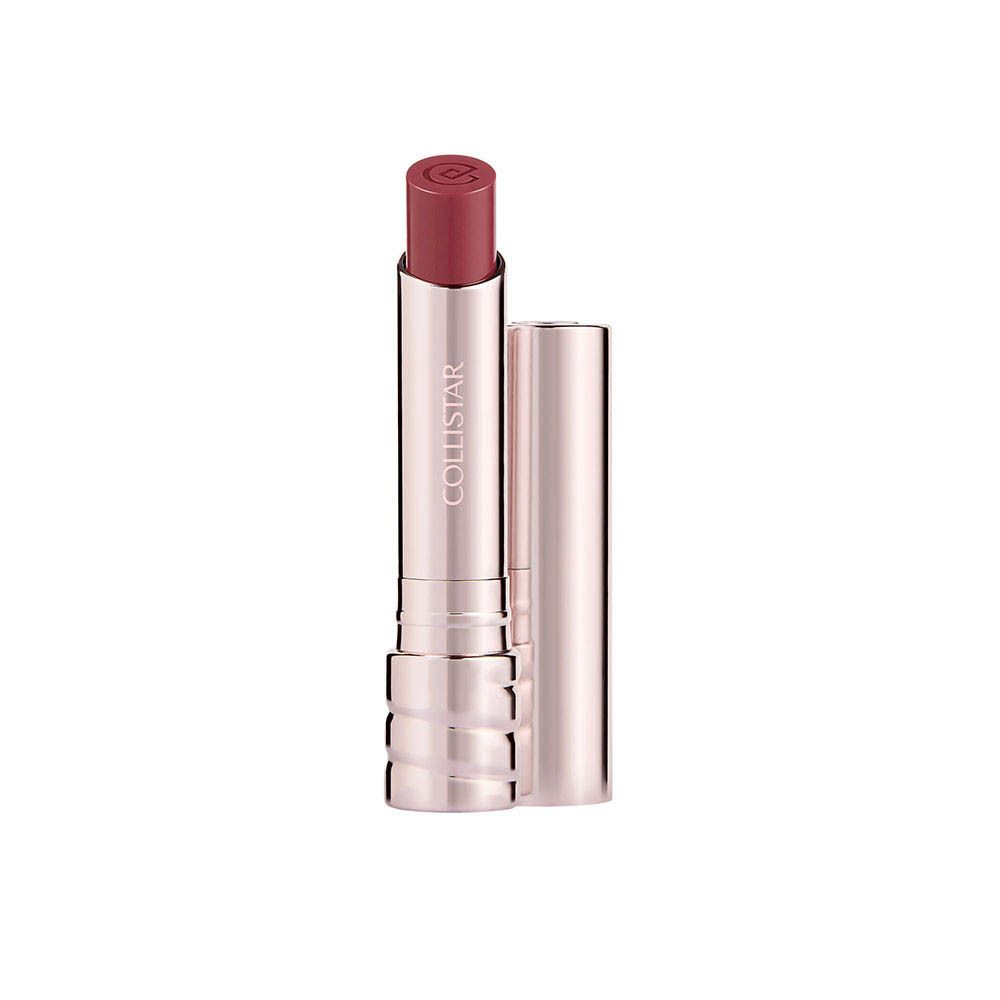 Rouge à lèvres Collistar ouvert. Étui métallique, rouge à lèvres rouge. Fond blanc.