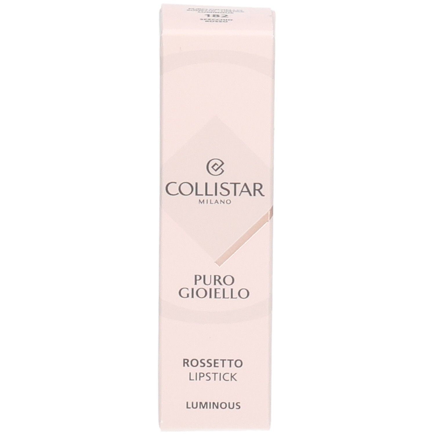 Collistar Puro Gioiello Lippenstift Verpackung mit Produktnamen und Farbnummer.