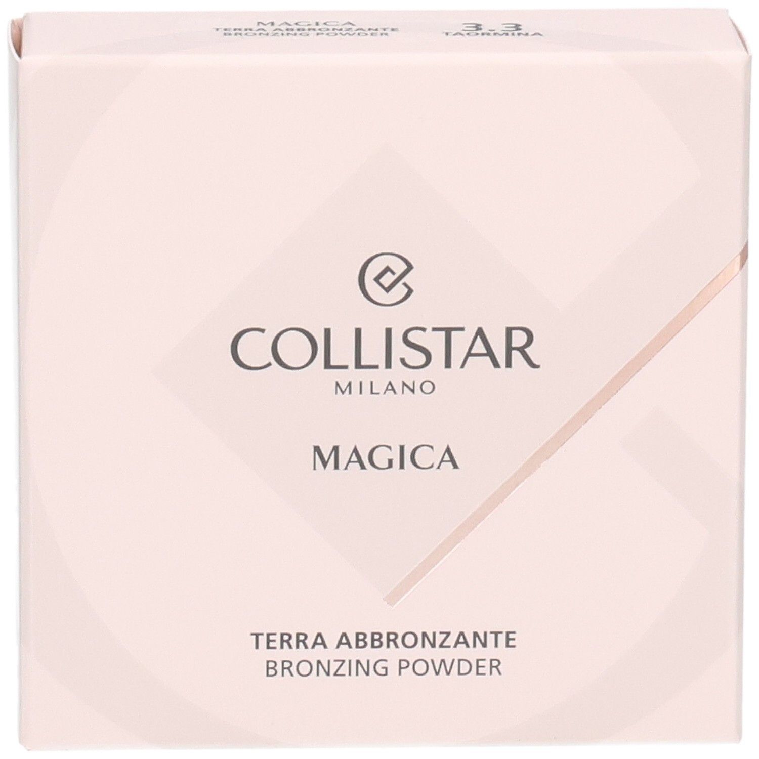 Collistar Magica Poudre Bronzante, 3.3 Taormina, Vorderseite der Verpackung.