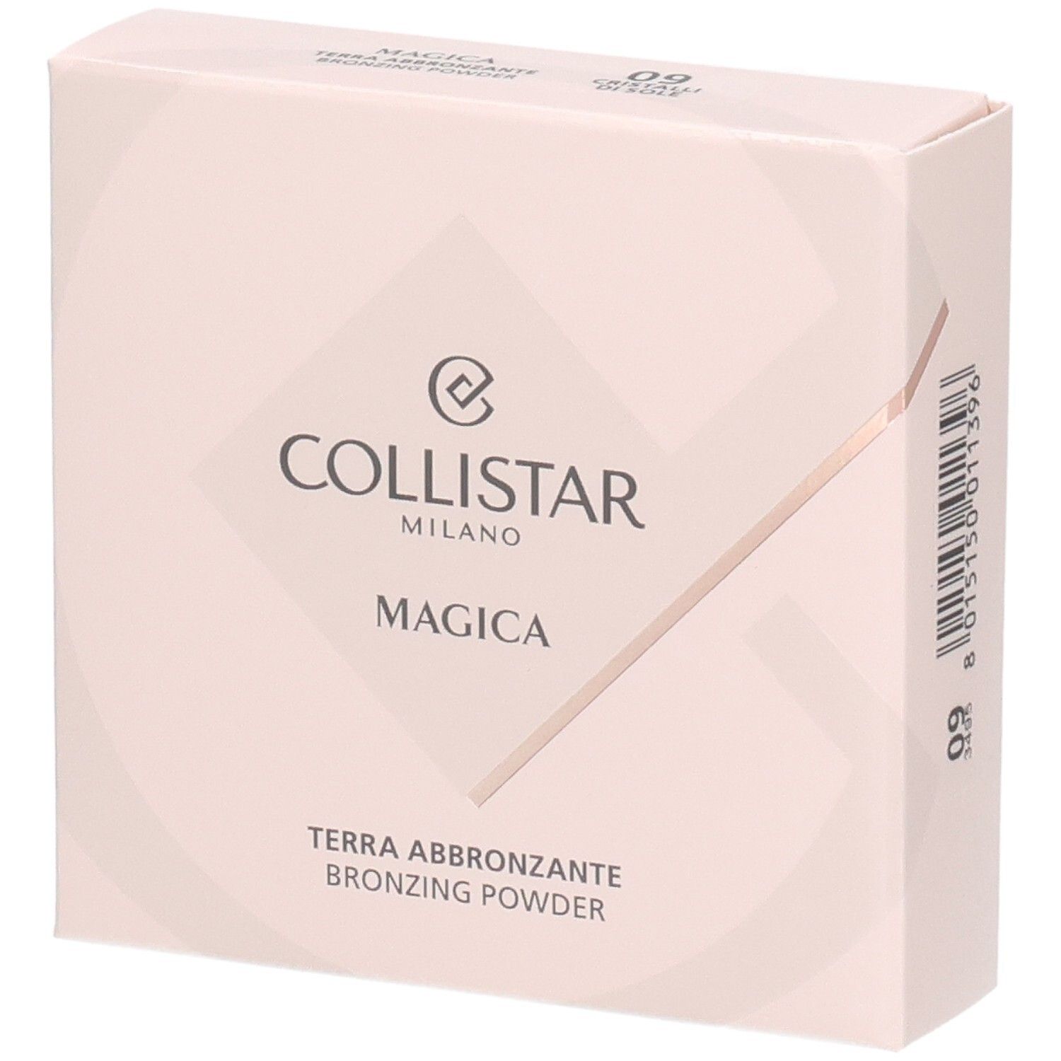 Collistar Magica Bronzing Powder Verpackung, Vorderseite mit Produktnamen und Logo.