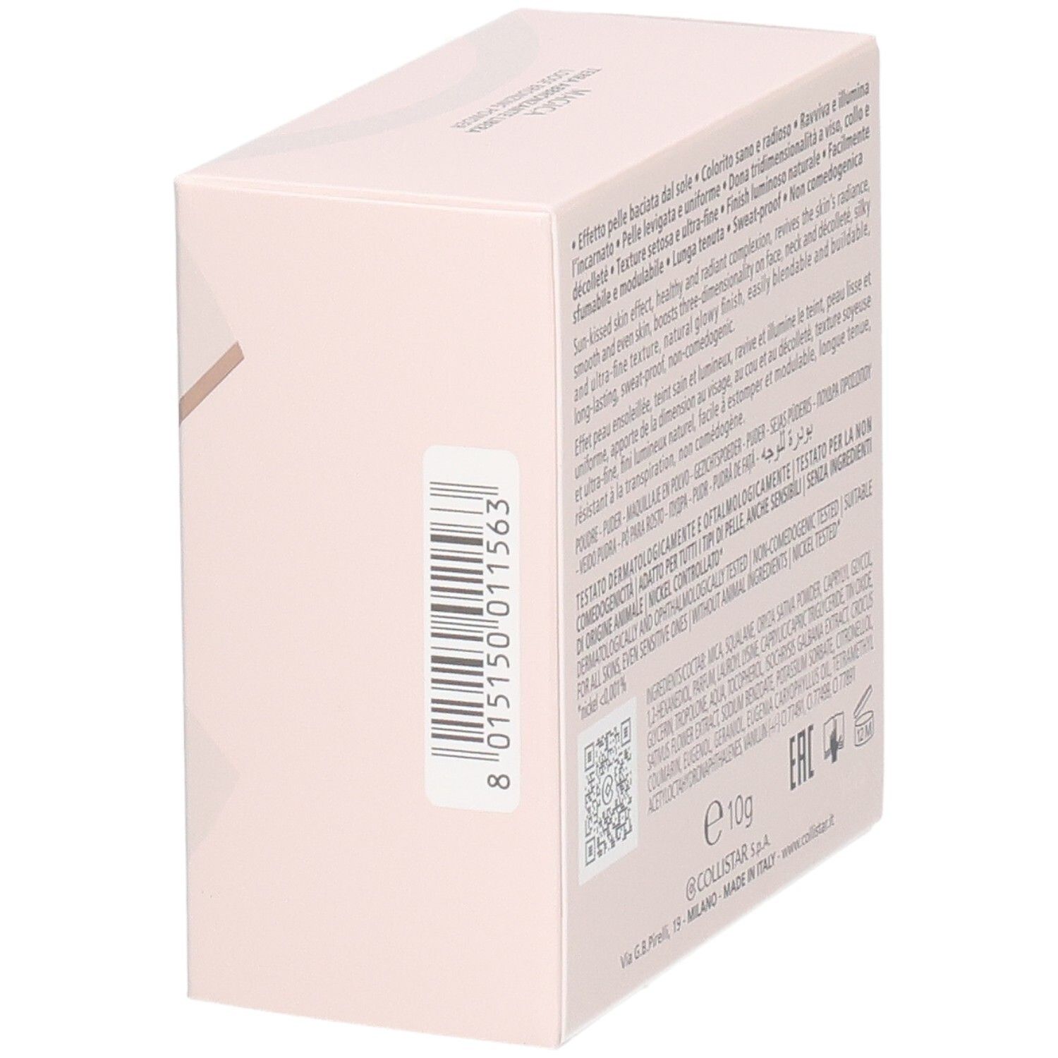 Collistar Magica Poudre Bronzante Libre Verpackung mit Barcode.