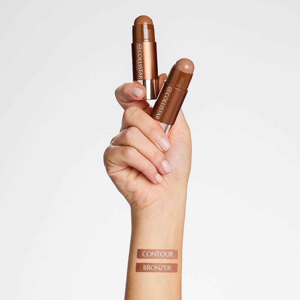 Emballage du Collistar Twist Velvet Contour Stick, rose pâle avec des accents rose gold.