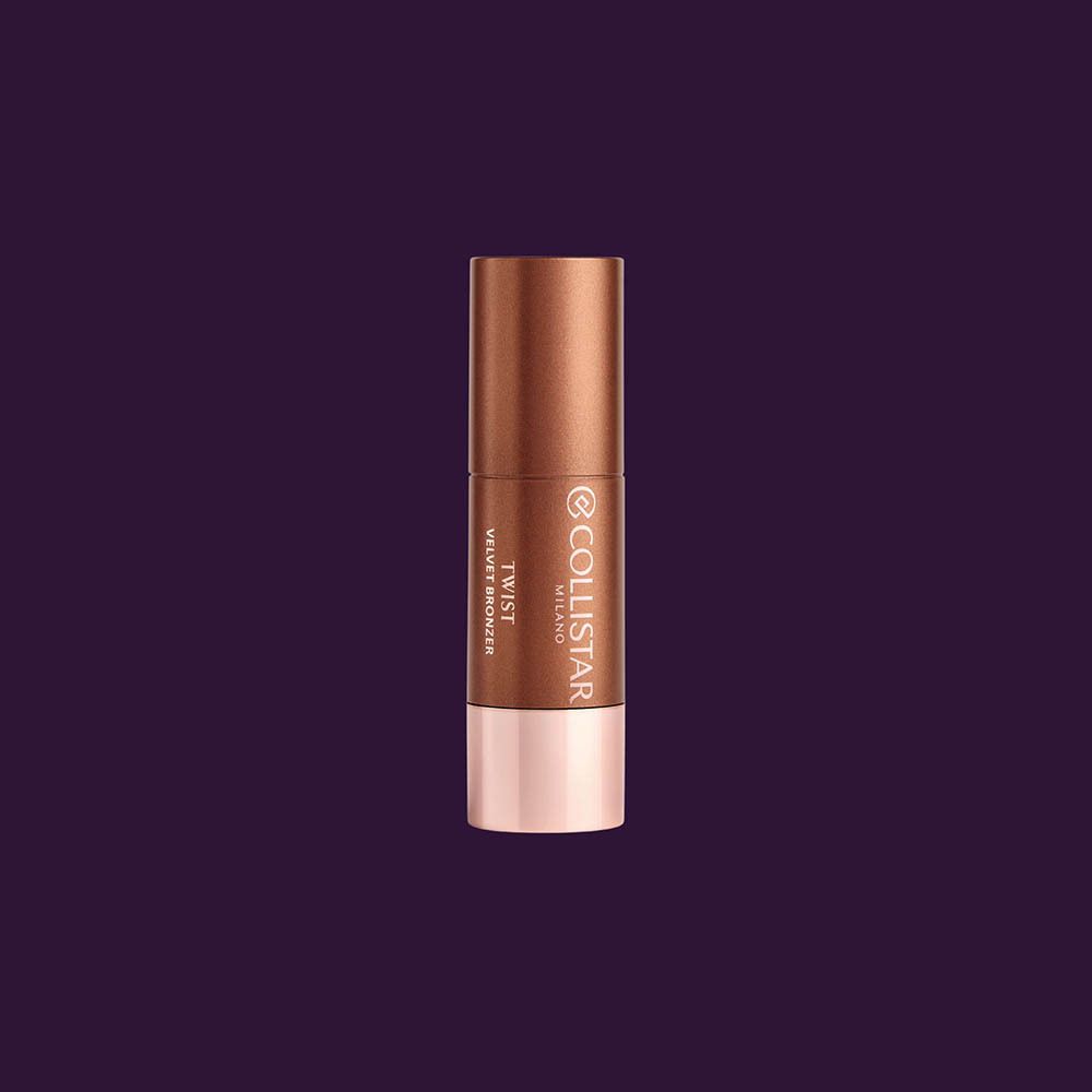 Emballage du Collistar Twist Velvet Bronzer Stick avec liste des ingrédients.
