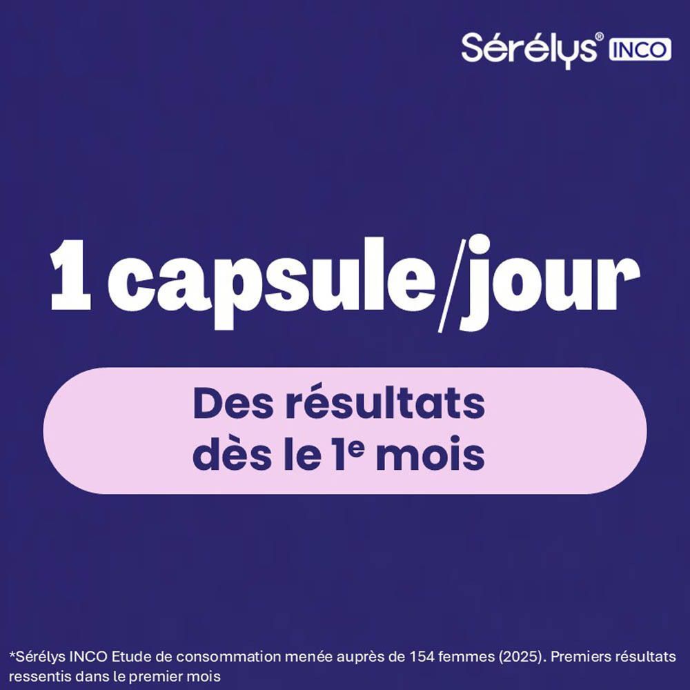 Eine Kapsel pro Tag. Ergebnisse ab dem ersten Monat. Sérélys INCO.