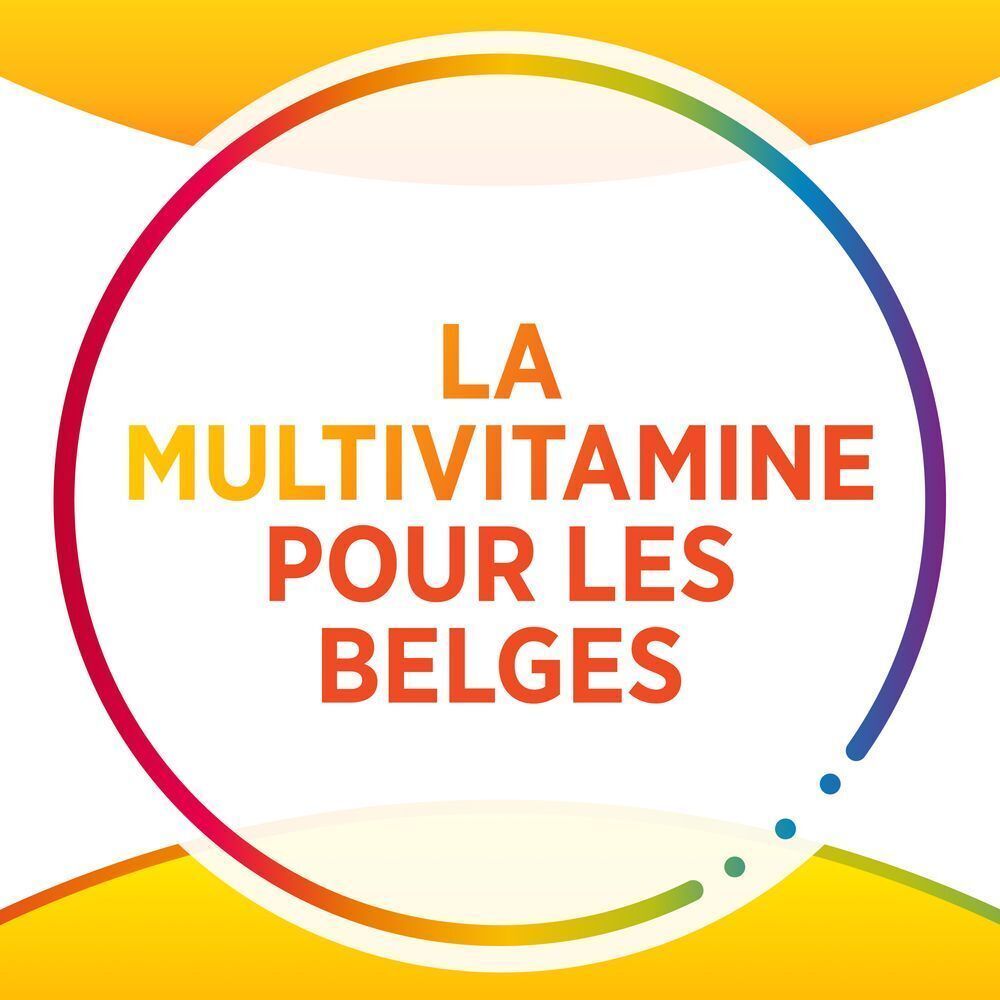 Un comprimé multivitamines ovale bleu clair à haute dose de vitamine D.