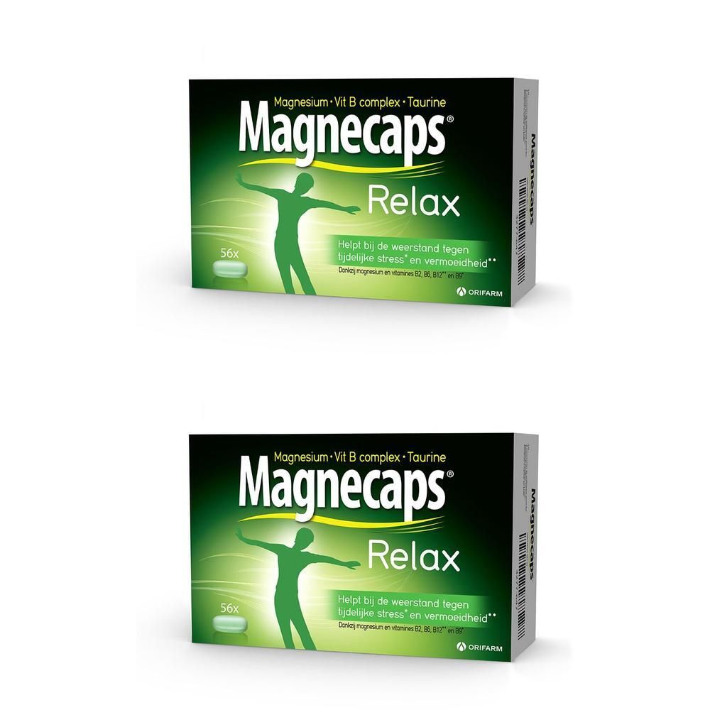 Magnecaps® Relax Packung mit 56 Kapseln, Magnesium-Vit B-Komplex-Taurin.