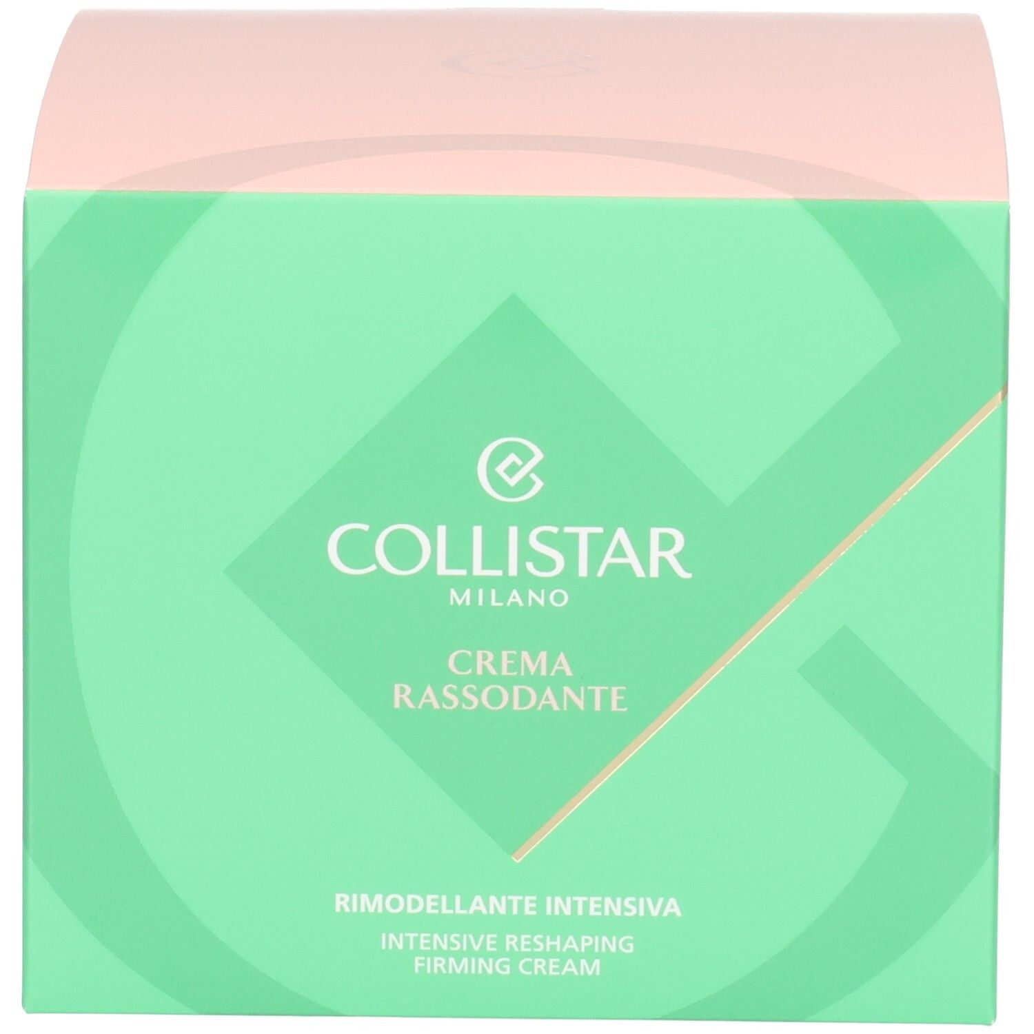 Grüne Verpackungsbox für Collistar Intensive Reshaping Firming Cream.