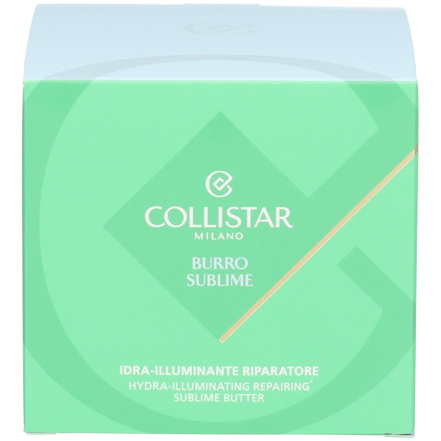 Grüne Collistar Produktverpackung mit goldenen Akzenten und Produktnamen.