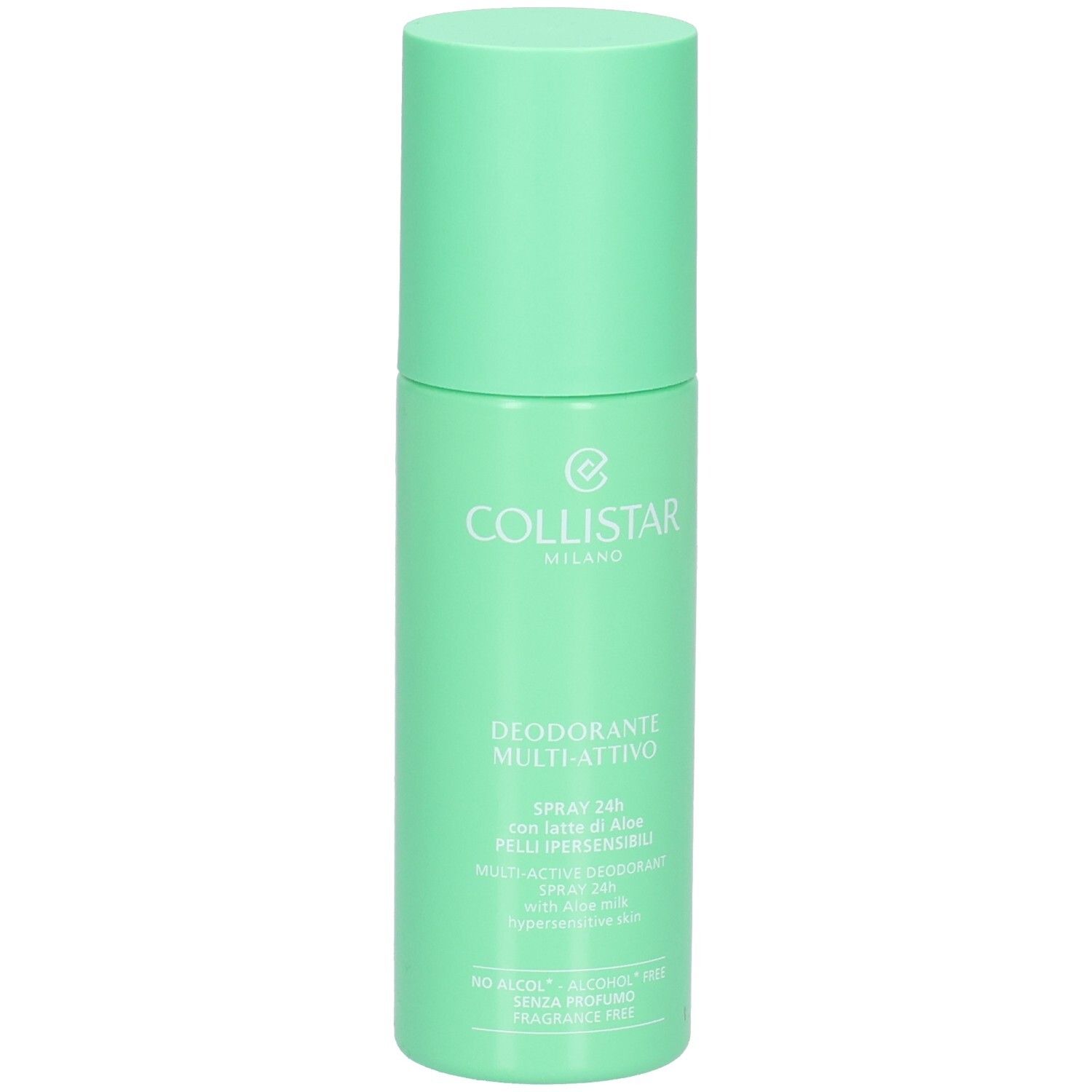 Collistar Multi-Active Deodorant Spray 24H, 100ml, für empfindliche Haut, ohne Alkohol und Duftstoffe.