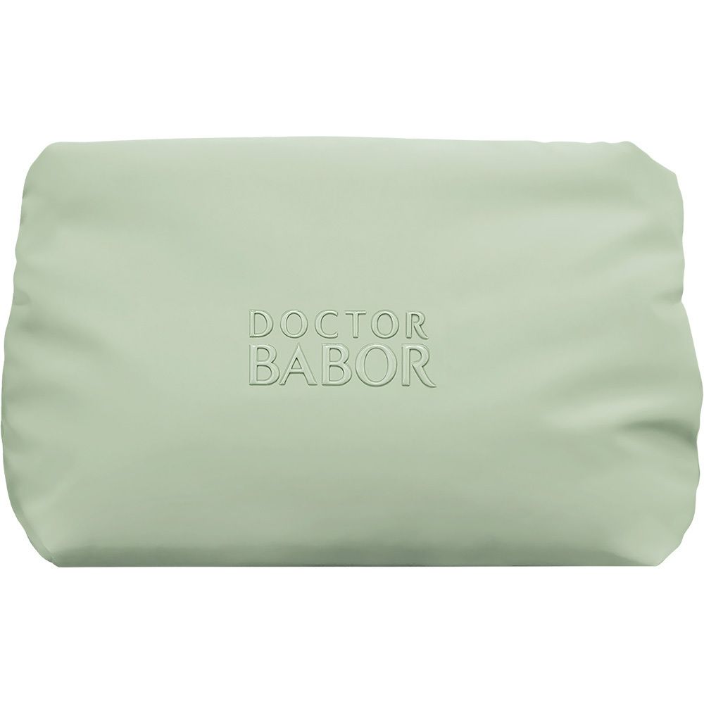 Babor Best Of Moisture Glow Routine Set: Tiegel, Tube und kleine Tube mit Kosmetiktasche.