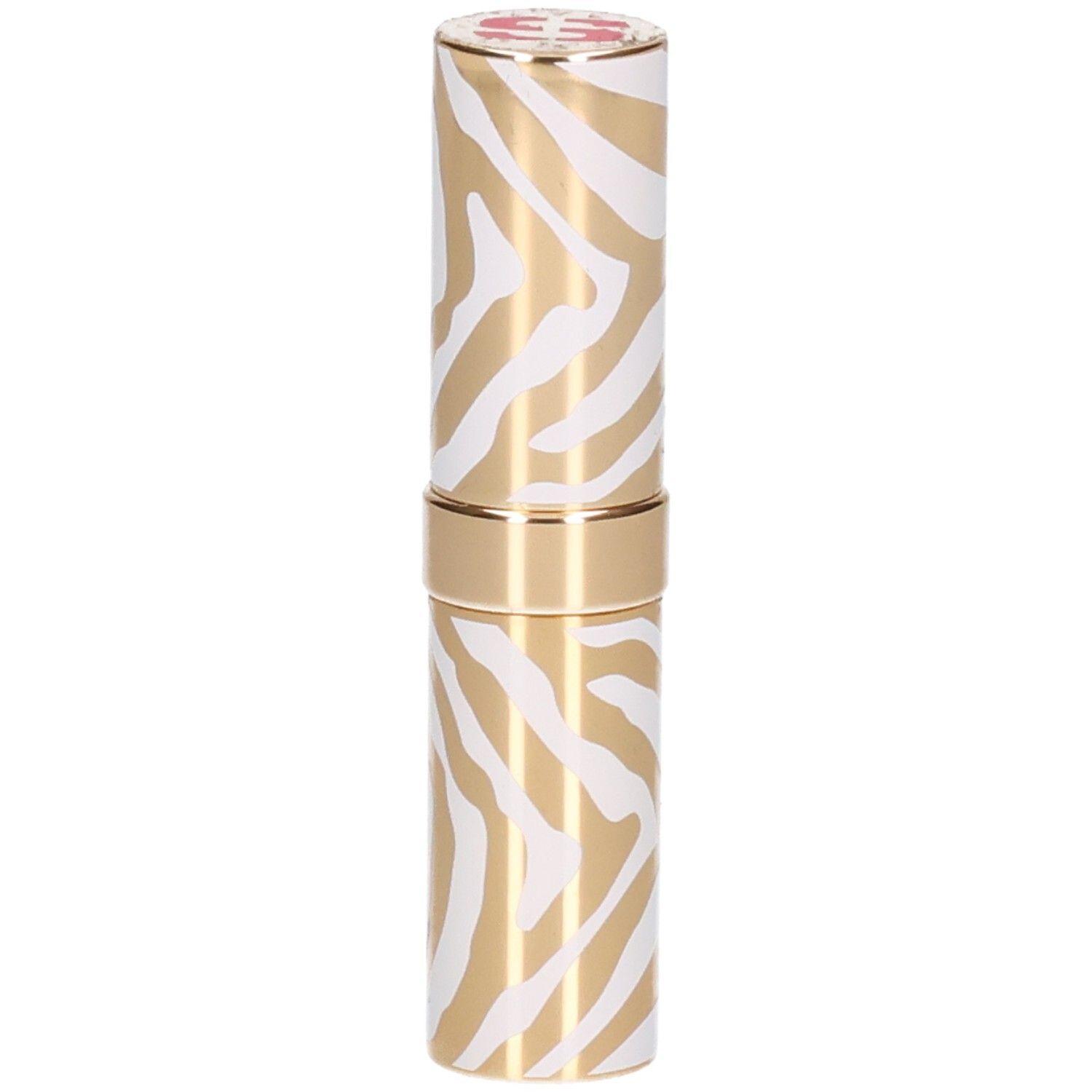 Sisley Phyto Rouge Shine Lippenstift in gold-weißem Zebra-Muster.