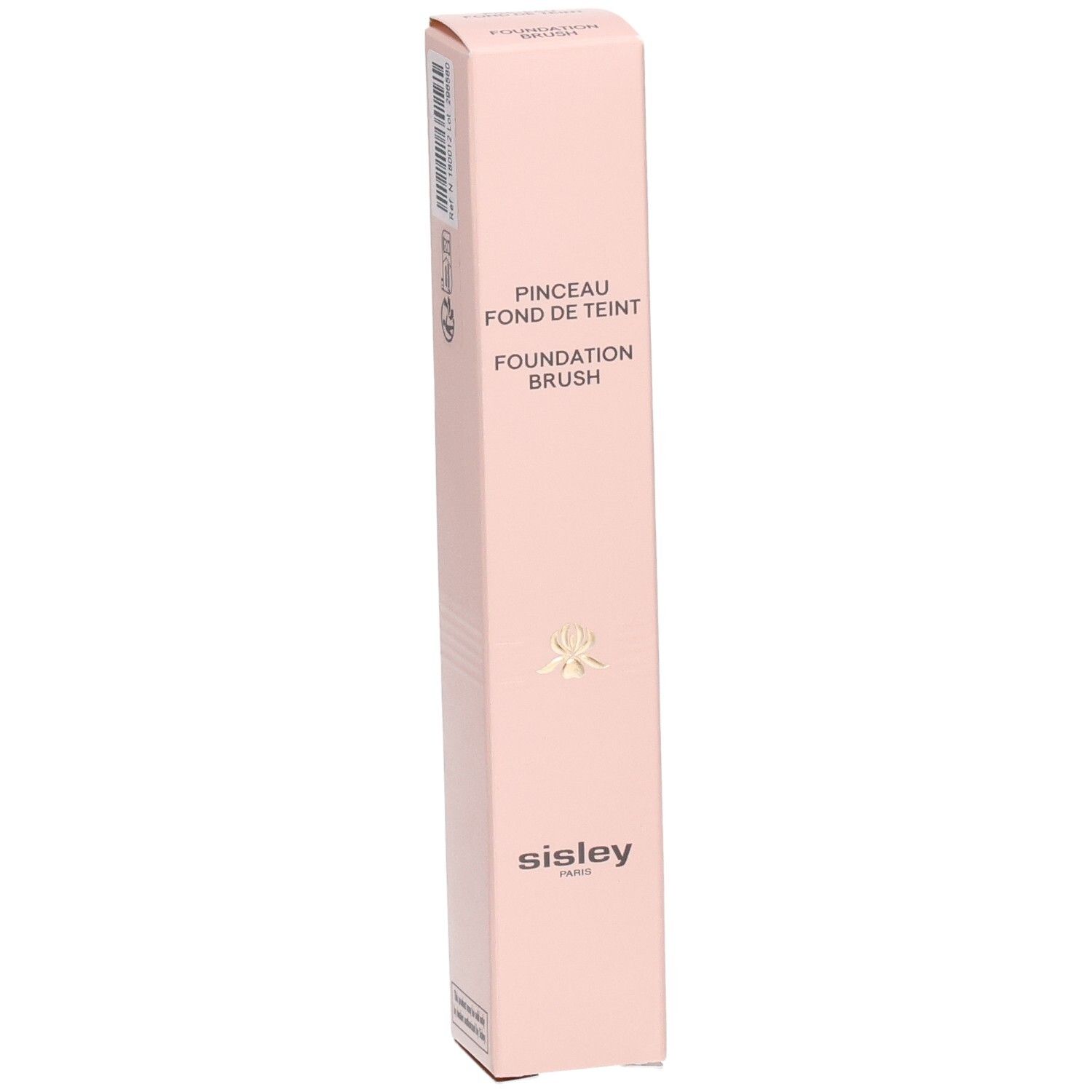 Sisley Foundation Brush Verpackung, rosa, mit Produktbezeichnung.