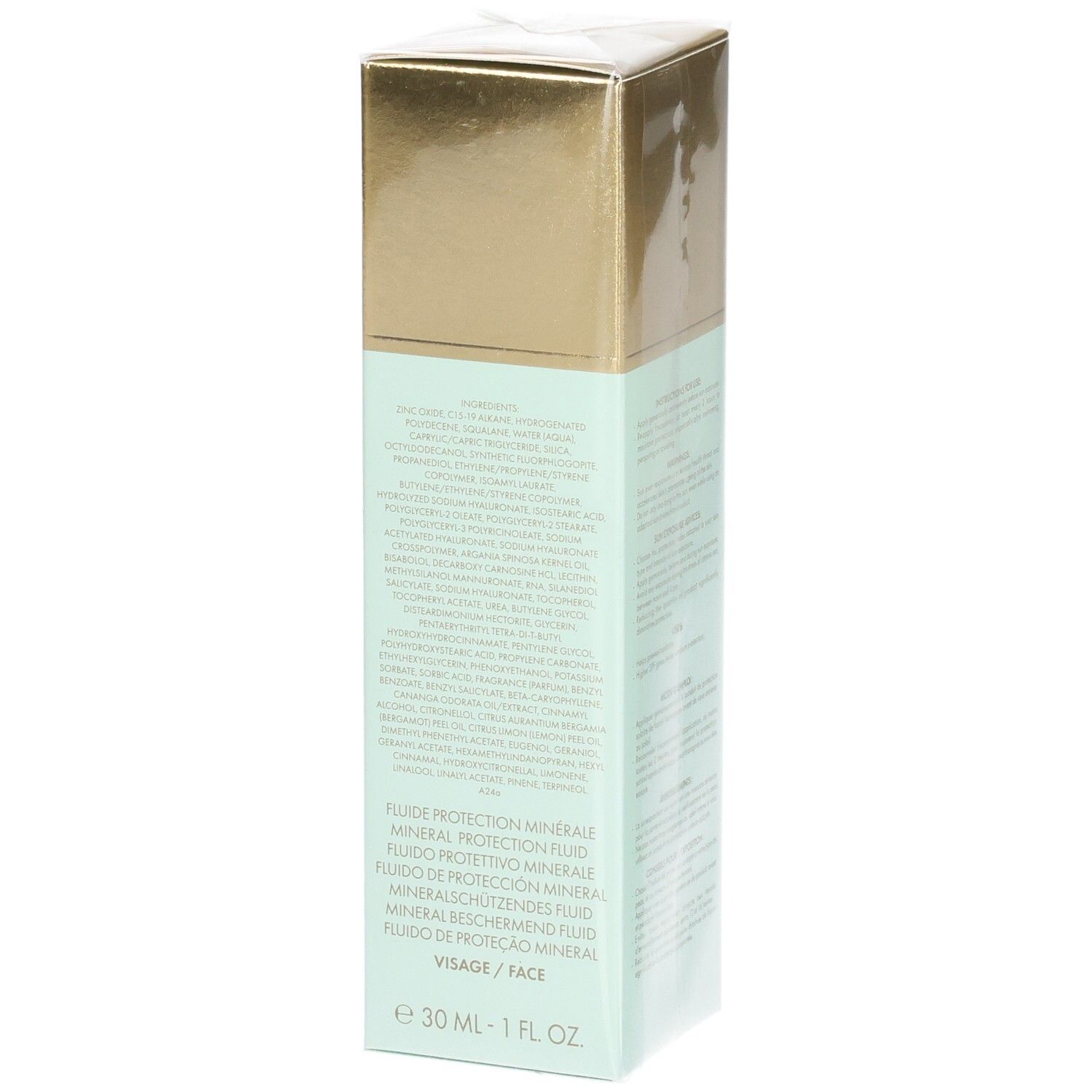 VALMONT Daily Veil SPF30 Vorderseite der Verpackung mit Produktinformationen und Größe.