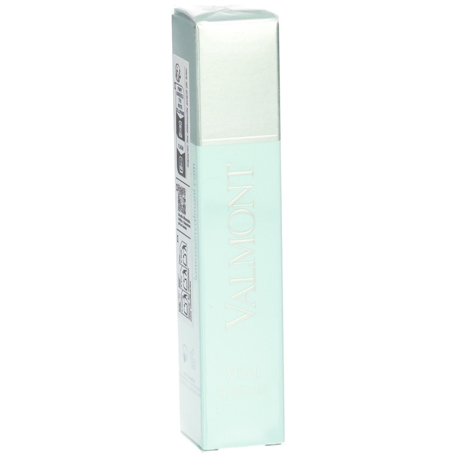 VALMONT Vital B. Serum Verpackung, Seitenansicht mit Informationen.