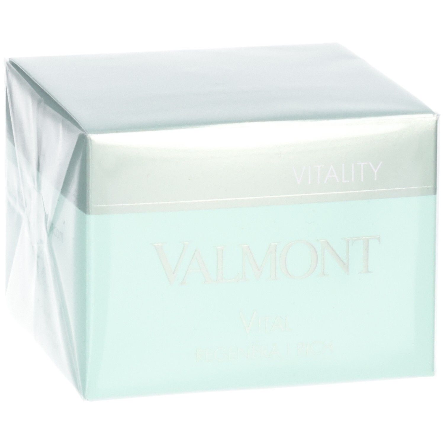 Valmont Vital Regenera I Rich Creme Verpackung, schräg von vorne.