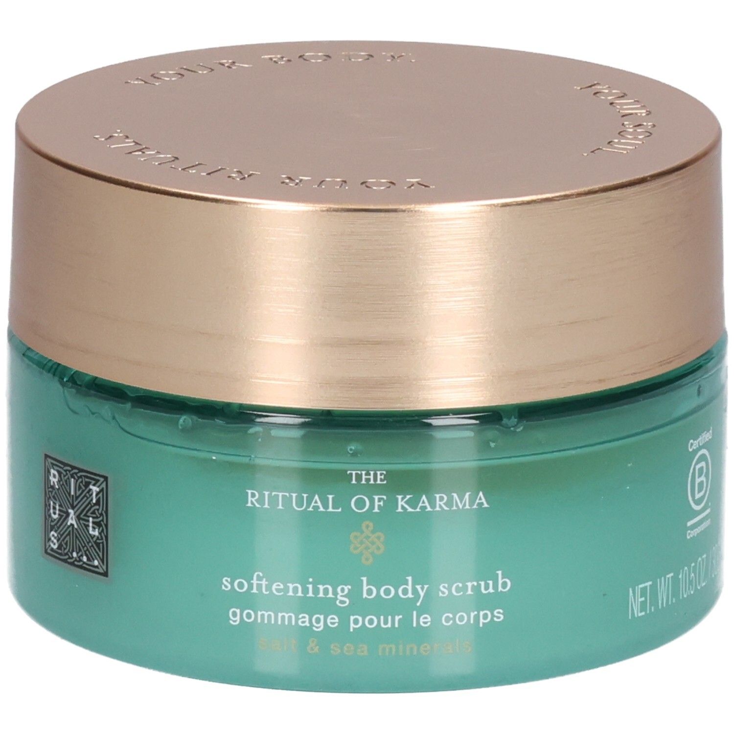 RITUALS The Ritual of Karma Körperpeeling mit Salz & Meeresmineralien, 300g, B Corp zertifiziert.