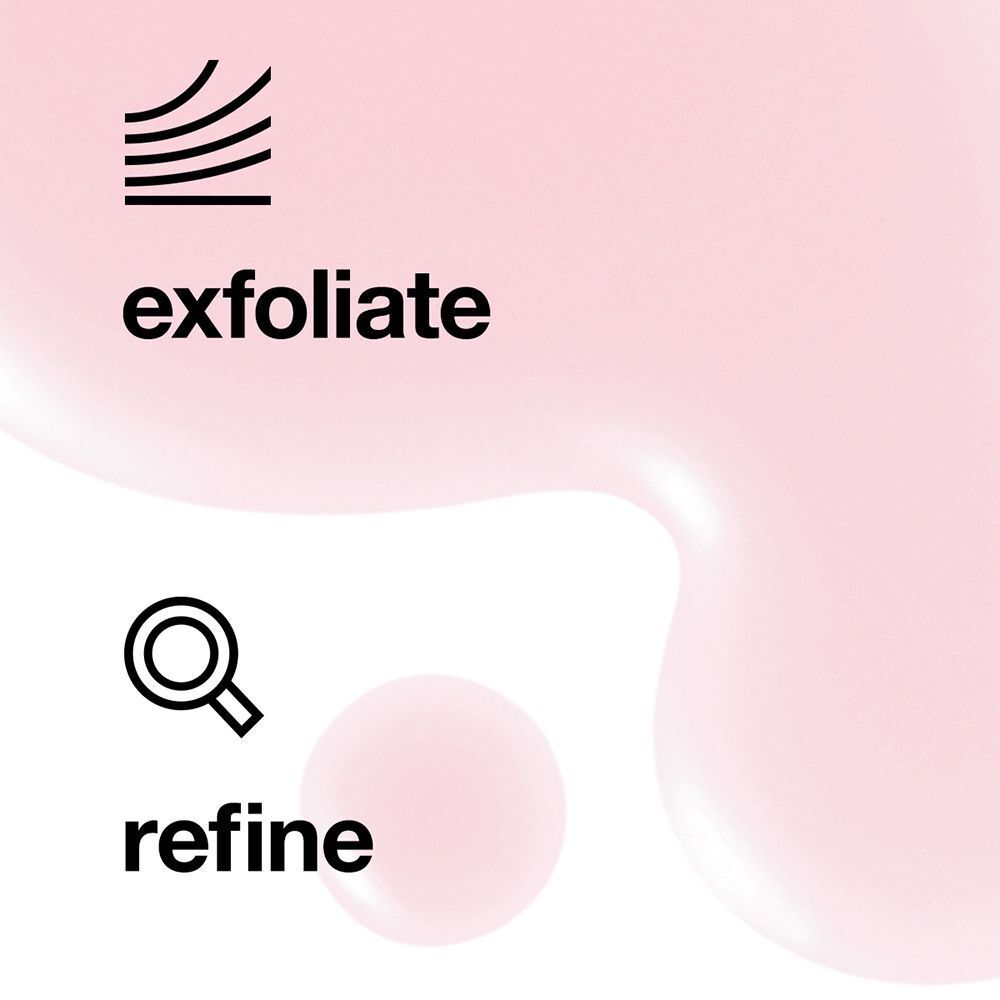 Icônes pour exfolier et affiner la peau.