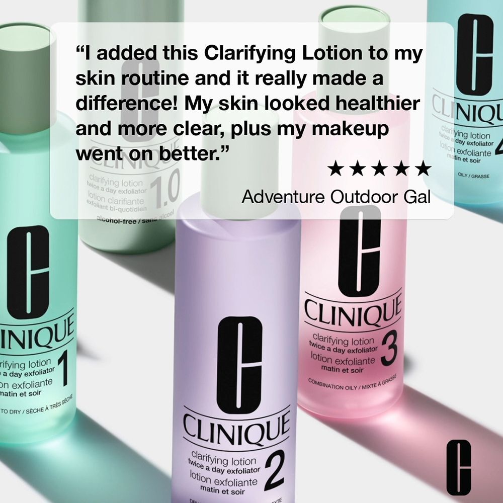 Avis client sur Clinique Clarifying Lotion.