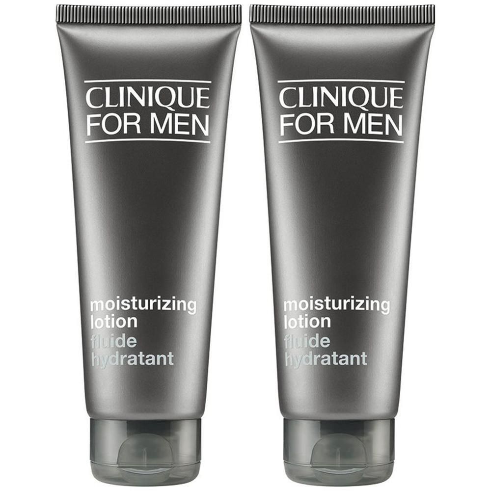 Deux tubes de lotion hydratante Clinique For Men côte à côte.
