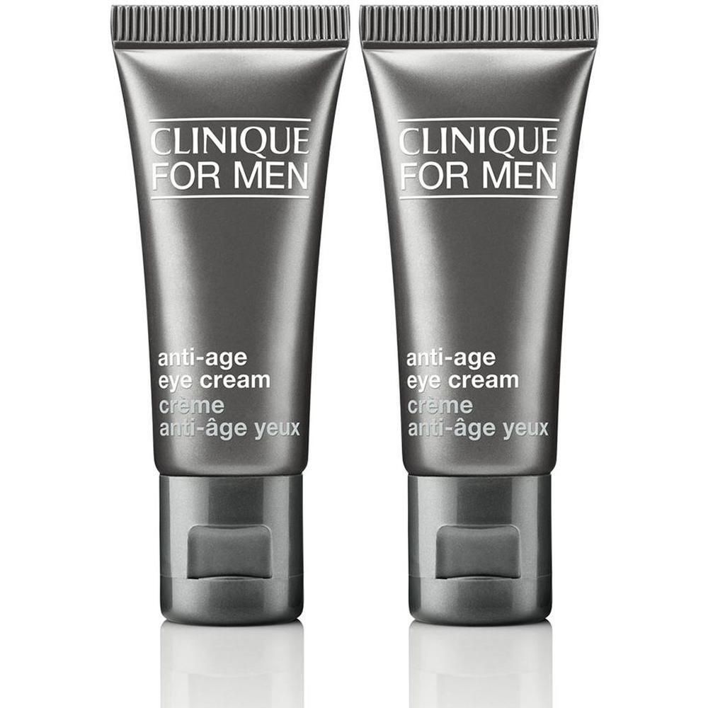 Zwei Clinique for Men Anti-Age Augencreme-Tuben.
