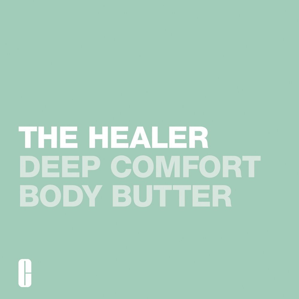 Graphique textuel : The Healer Deep Comfort Body Butter.