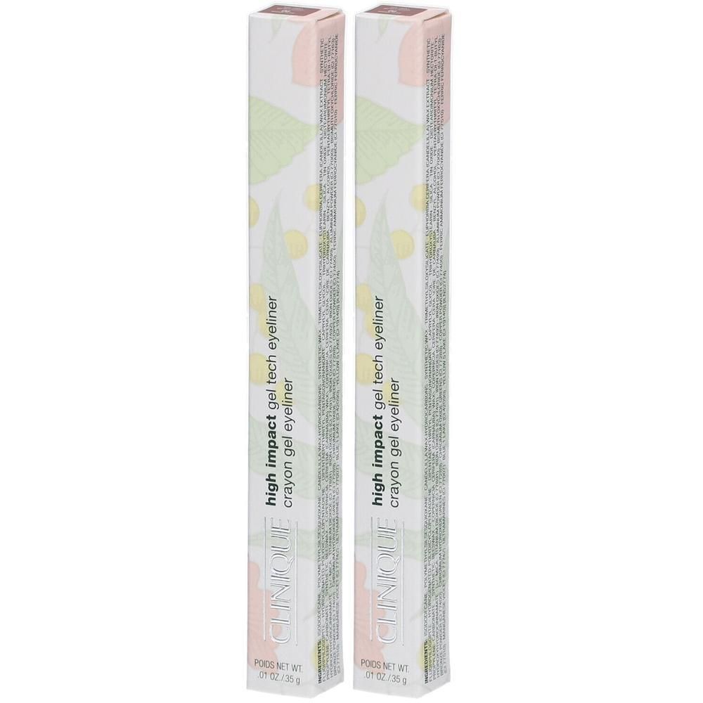 Zwei Packungen Clinique High Impact Gel Tech Eyeliner in Bronze Glow.