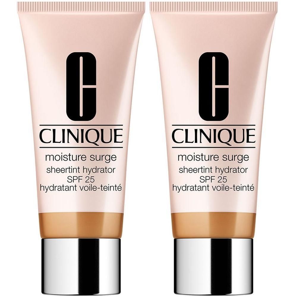 Deux tubes de Clinique Moisture Surge Sheertint Hydrator SPF 25, teinte Medium.