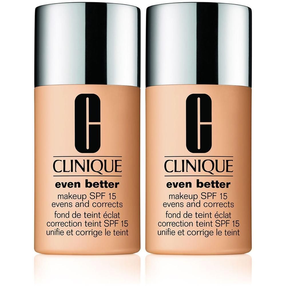 Zwei Clinique Even Better Make-up SPF 15 Flaschen, Farbton Golden Neutral.