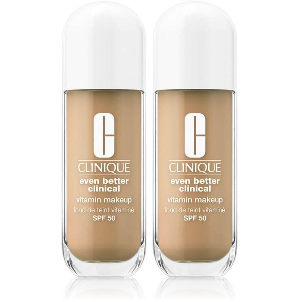 Deux flacons de Clinique Even Better Vitamin Makeup, teinte Medium Clair.