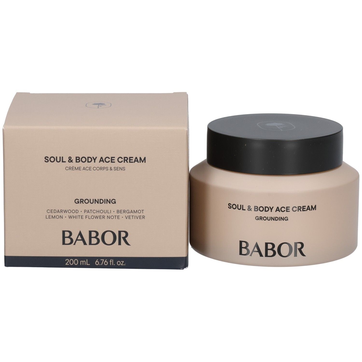 Babor Soul & Body ACE Cream Tiegel und Kartonverpackung.