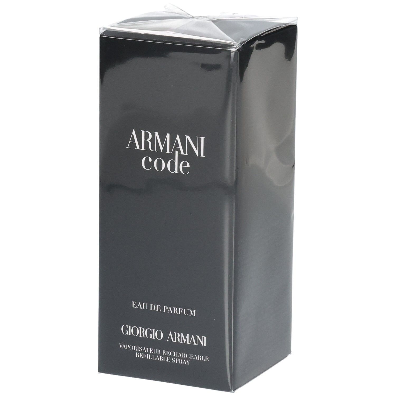Verpackung von Armani Code Eau de Parfum, Giorgio Armani.