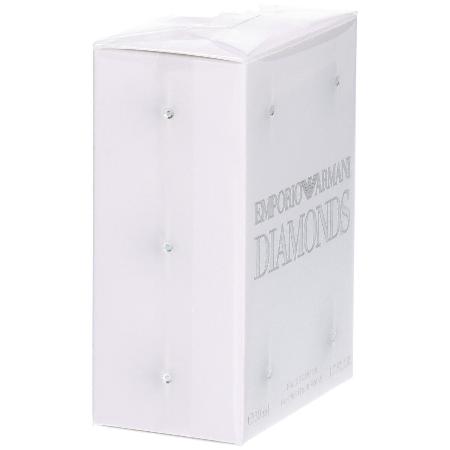 Verpackung von Emporio Armani Diamonds Eau de Parfum, 50 ml, Seitenansicht.