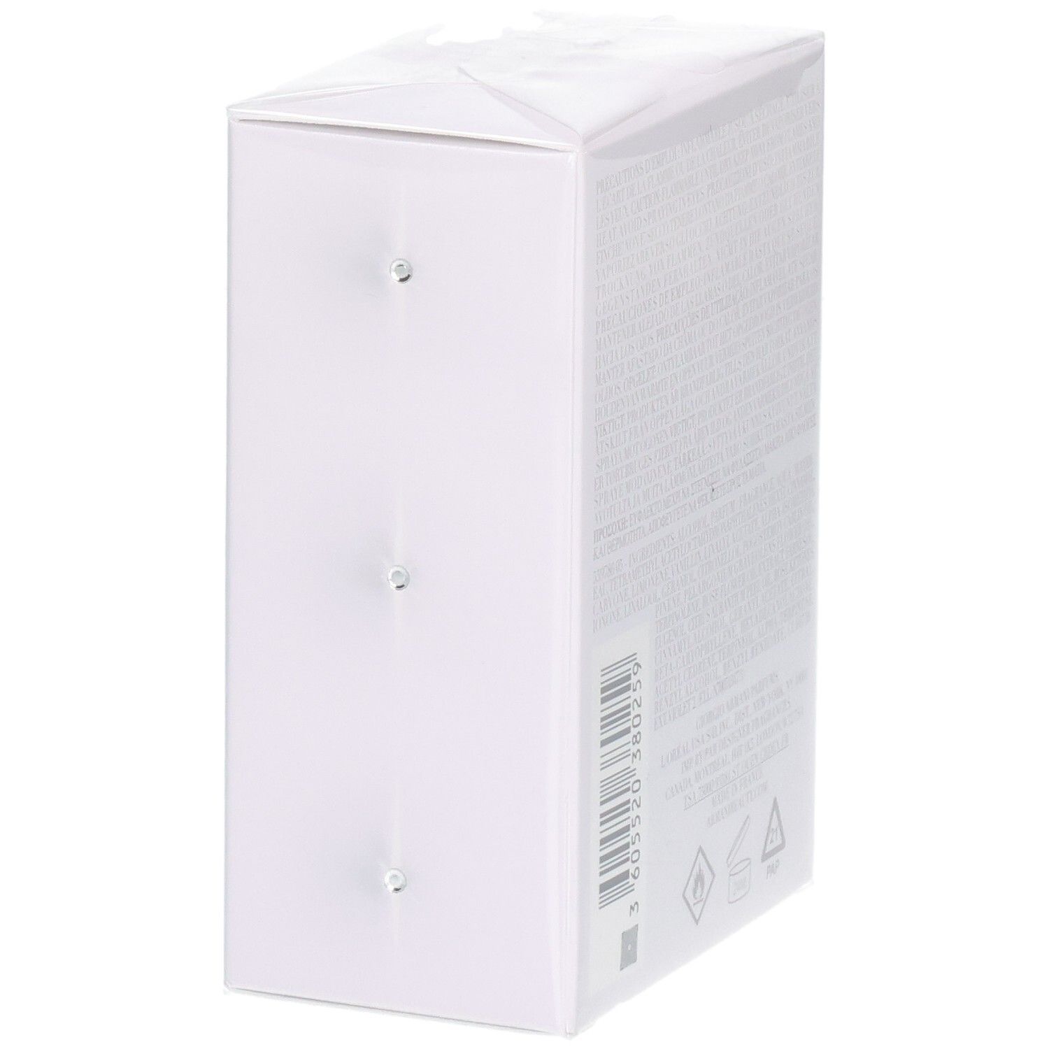 Verpackung von Emporio Armani Diamonds Eau de Parfum, 50 ml, Seitenansicht mit Rückseite.