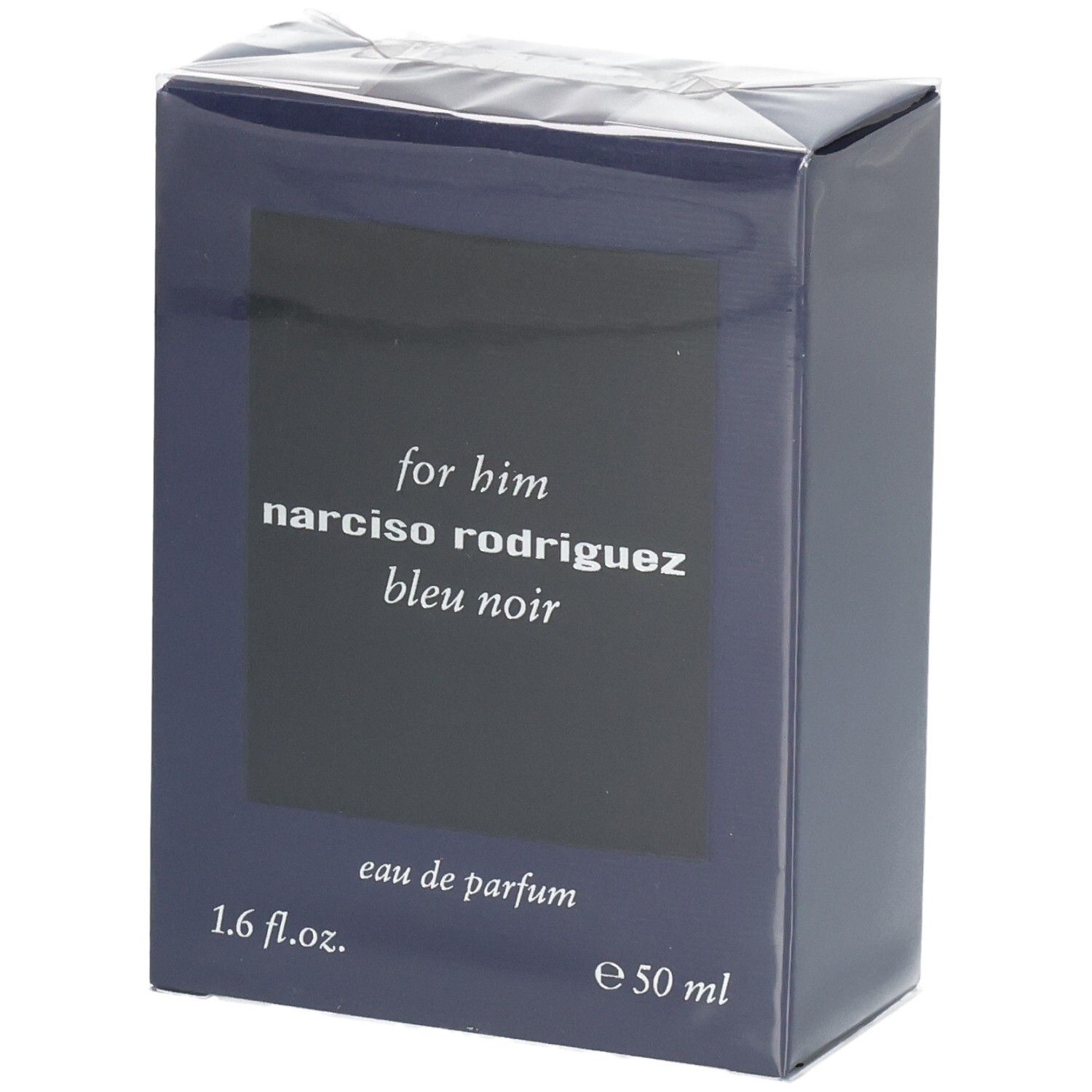 Boîte de Narciso Rodriguez For Him Bleu Noir Eau de Parfum, 50 ml.