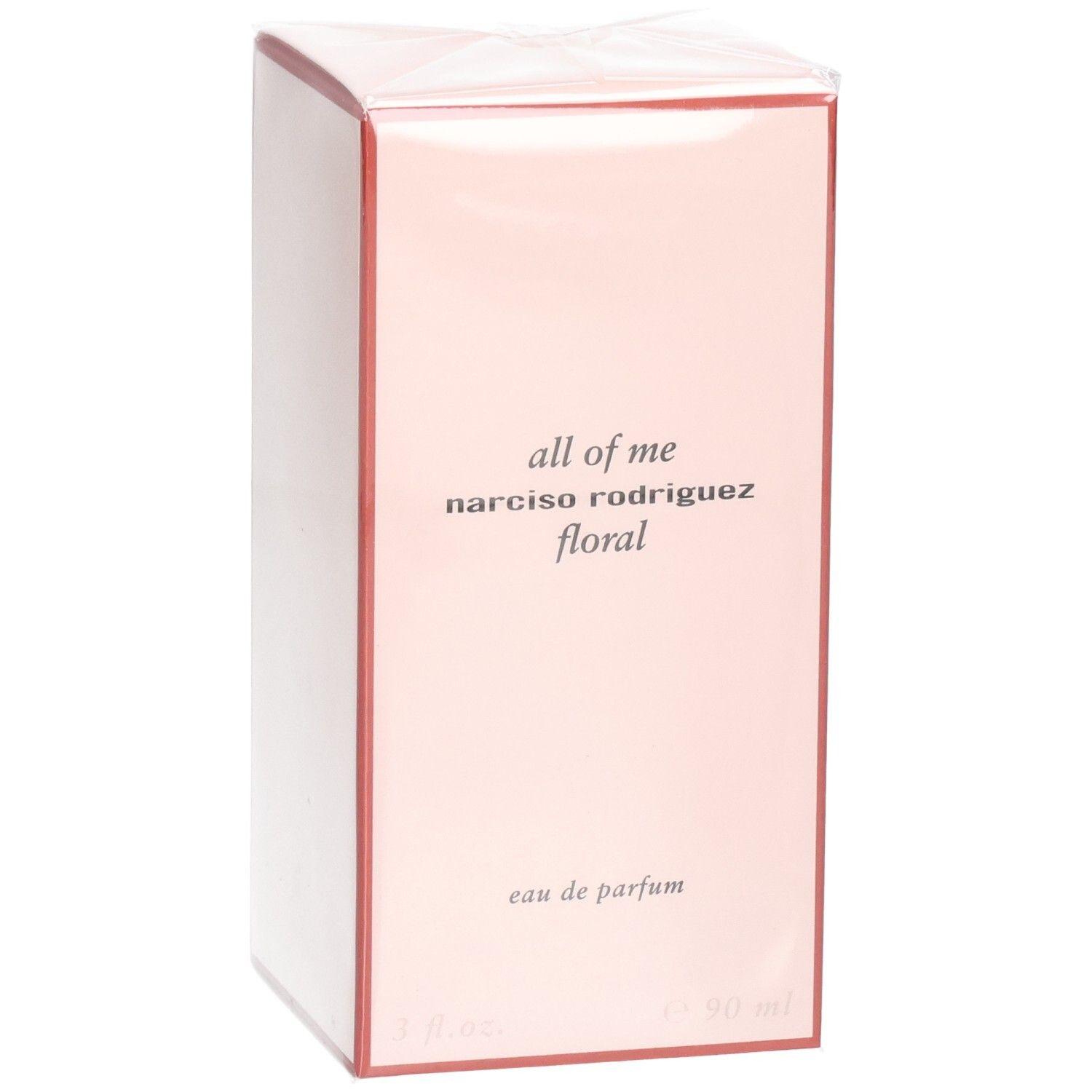 Verpackung von Narciso Rodriguez All of Me Eau de Parfum Florale, 90 ml.