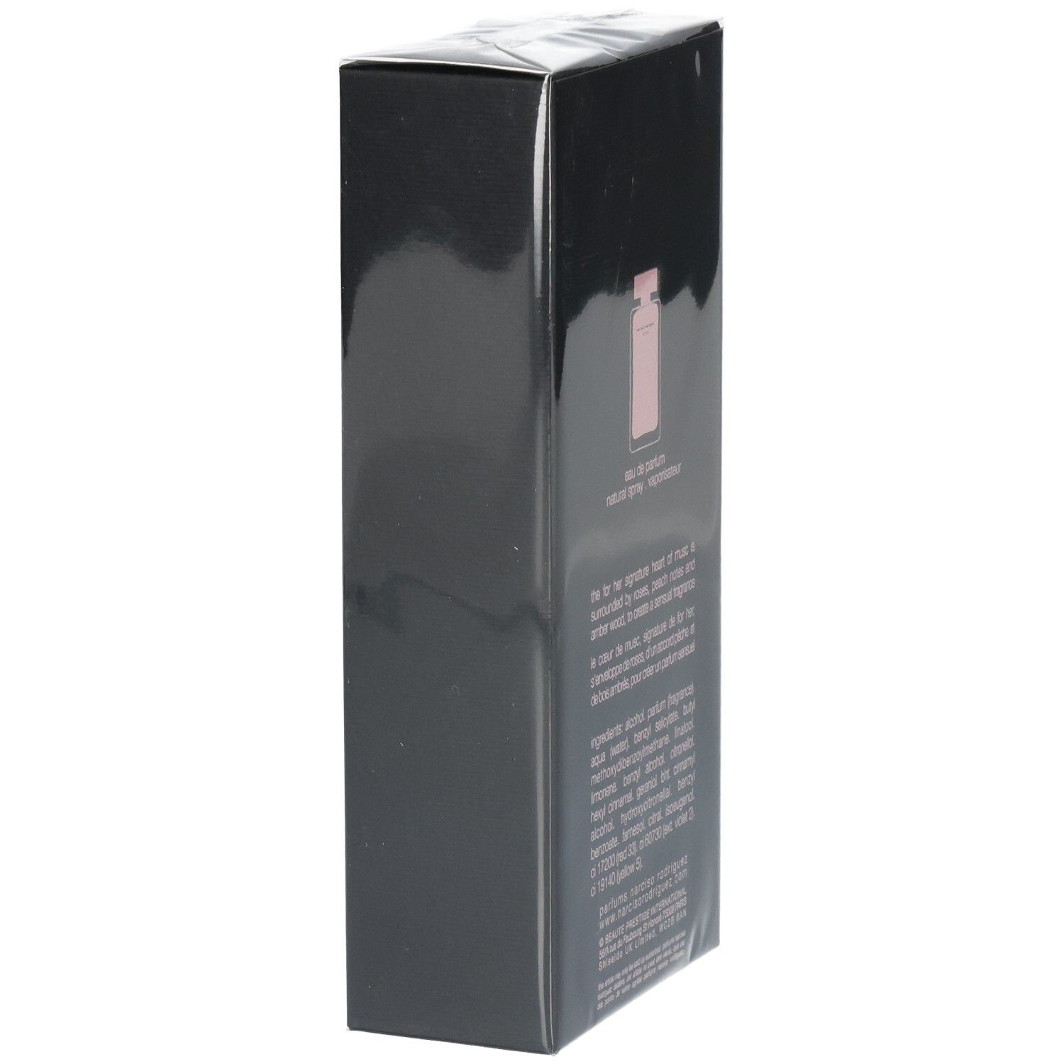 Narciso Rodriguez For Her Eau de Parfum Geschenkverpackung, 150 ml, Seitenansicht.