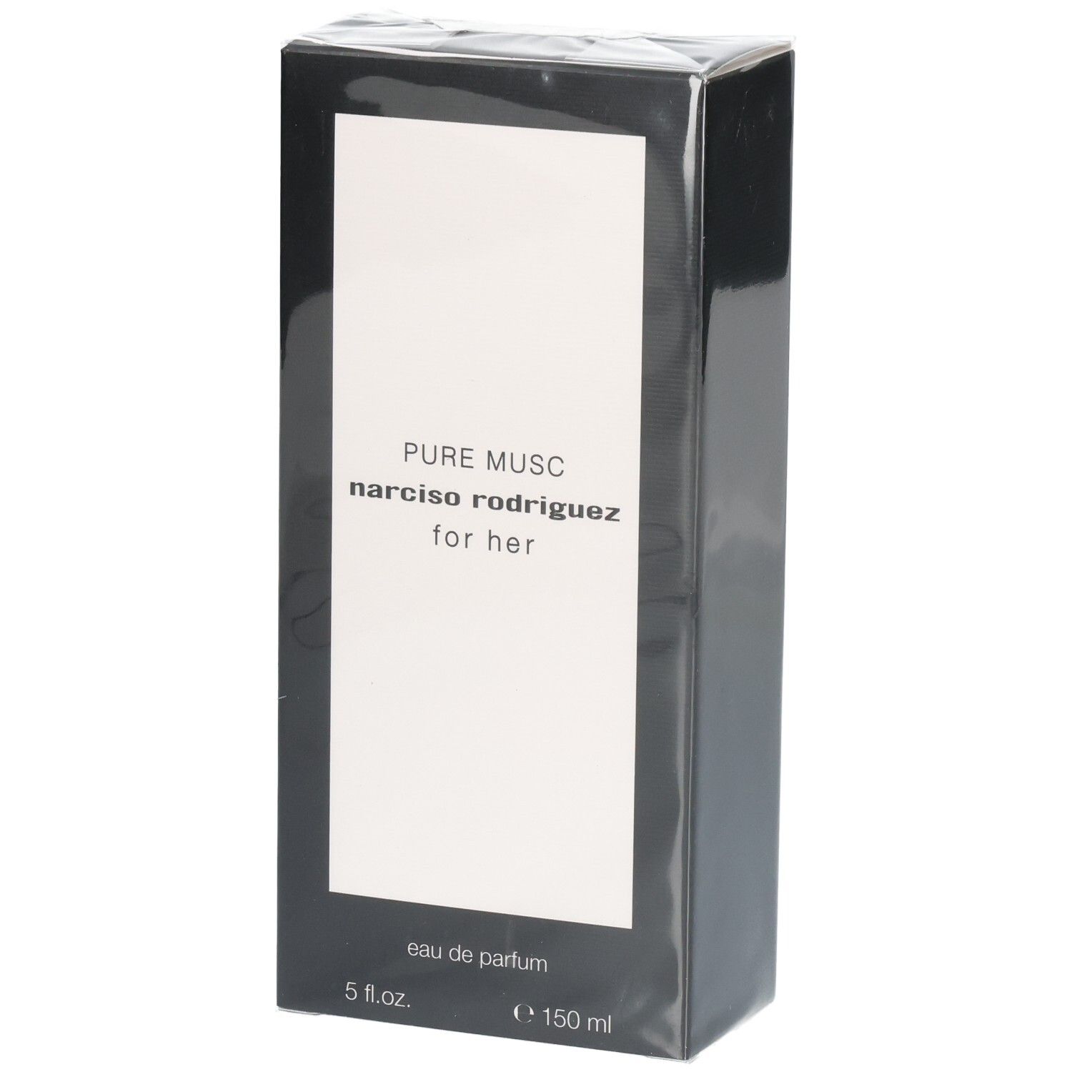 Verpackung von Narciso Rodriguez Pure Musc for Her Eau de Parfum, 150 ml.