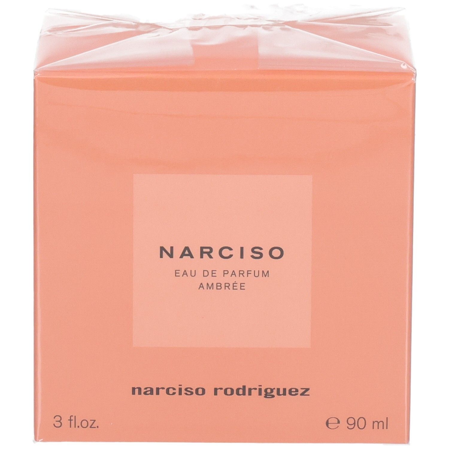 Emballage du vaporisateur naturel Narciso Ambrée Eau de Parfum, 90 ml.