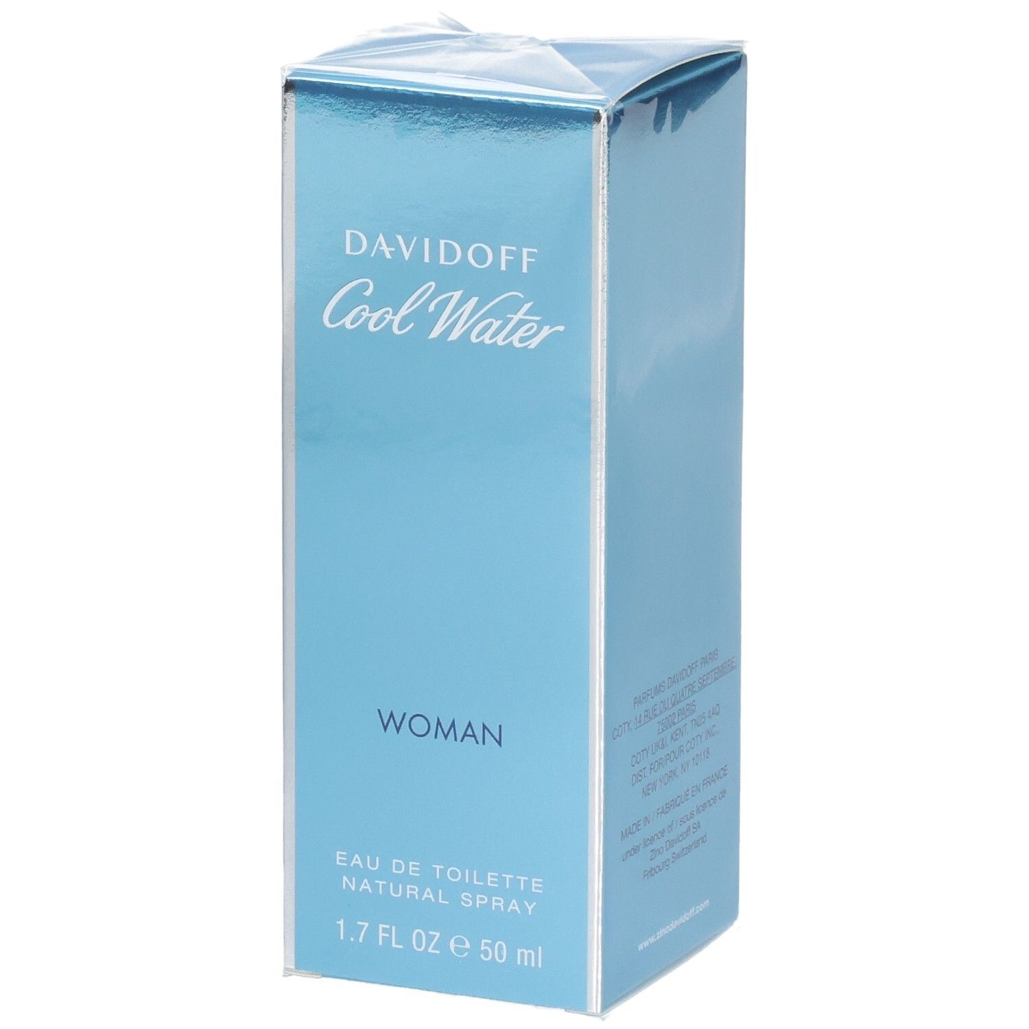 Davidoff Cool Water Woman Eau de Toilette 50 ml Verpackung.