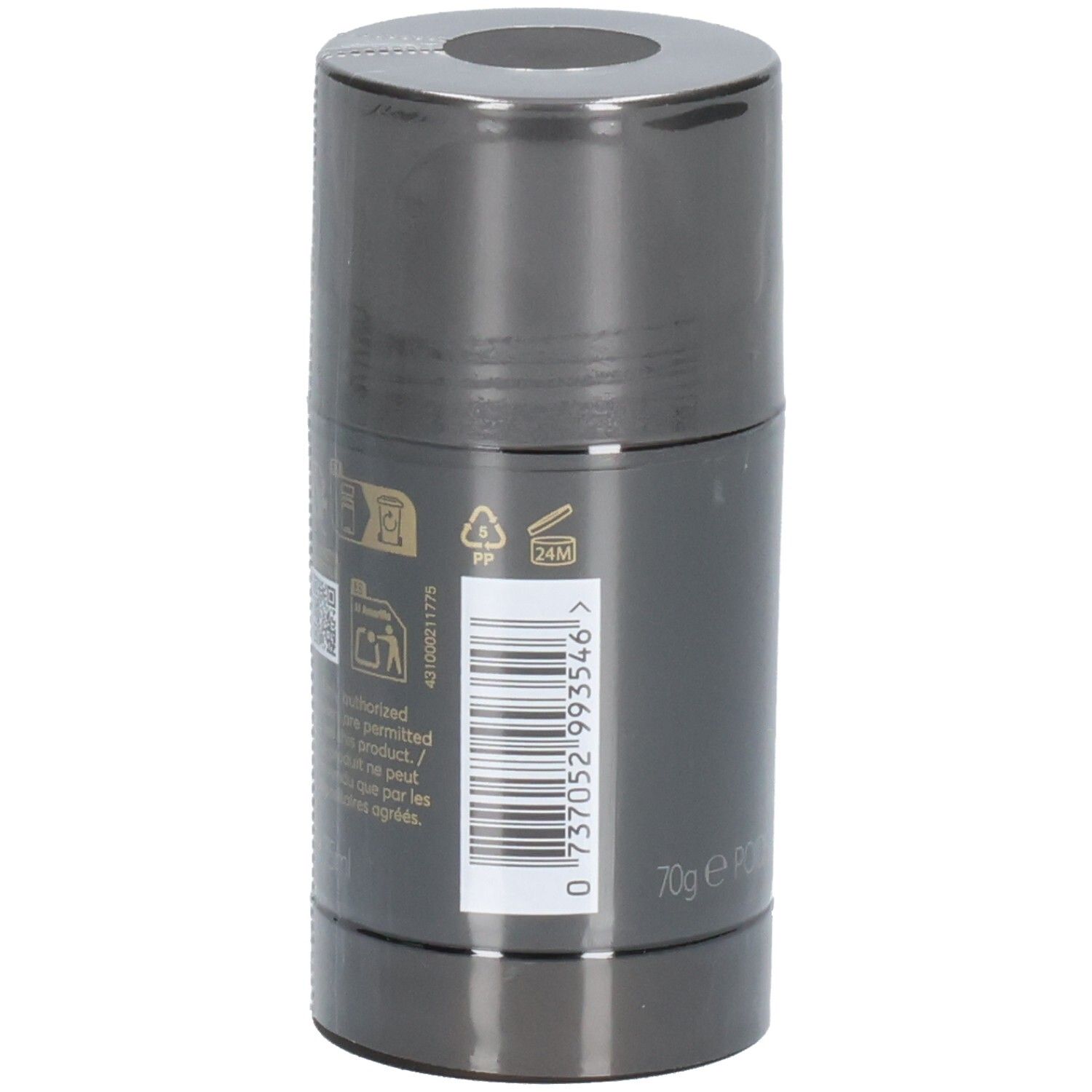 Rückseite des Hugo Boss The Scent Deodorant Sticks mit Barcode und Gewicht 70g.