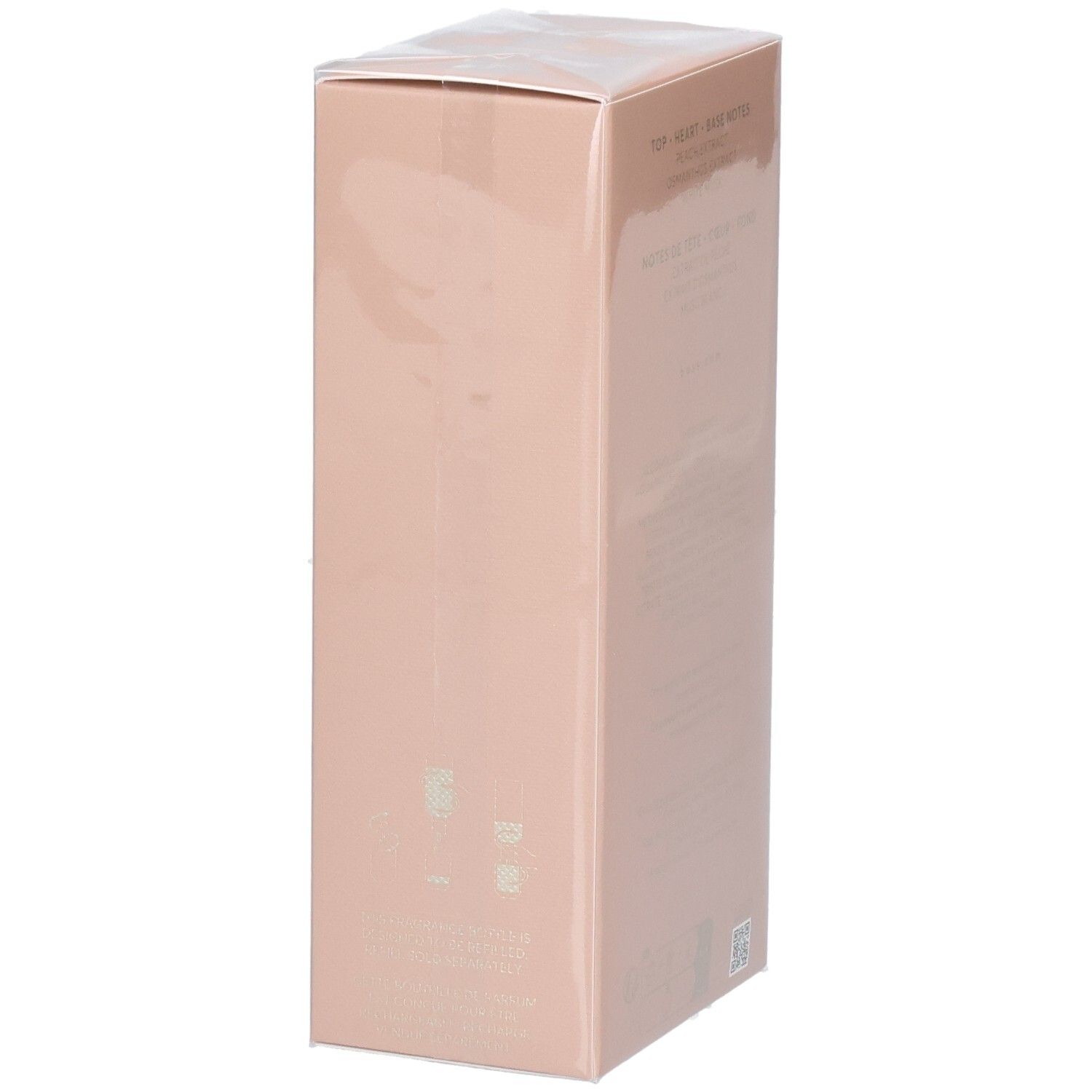 Seite der Verpackung von Hugo Boss The Scent Eau de Parfum, 100ml.