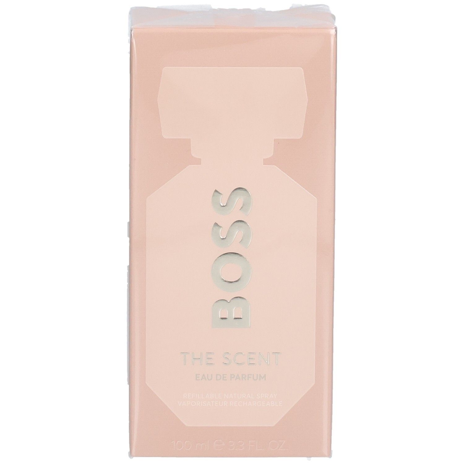 Verpackung von Hugo Boss The Scent Eau de Parfum für Damen, 100ml.