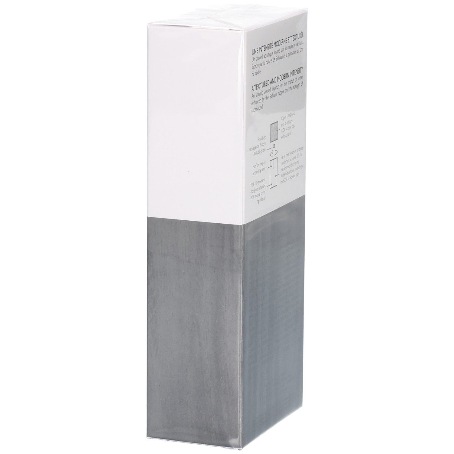 Issey Miyake L'Eau d'Issey Pour Homme Eau de Parfum boîte, côté avec texte.