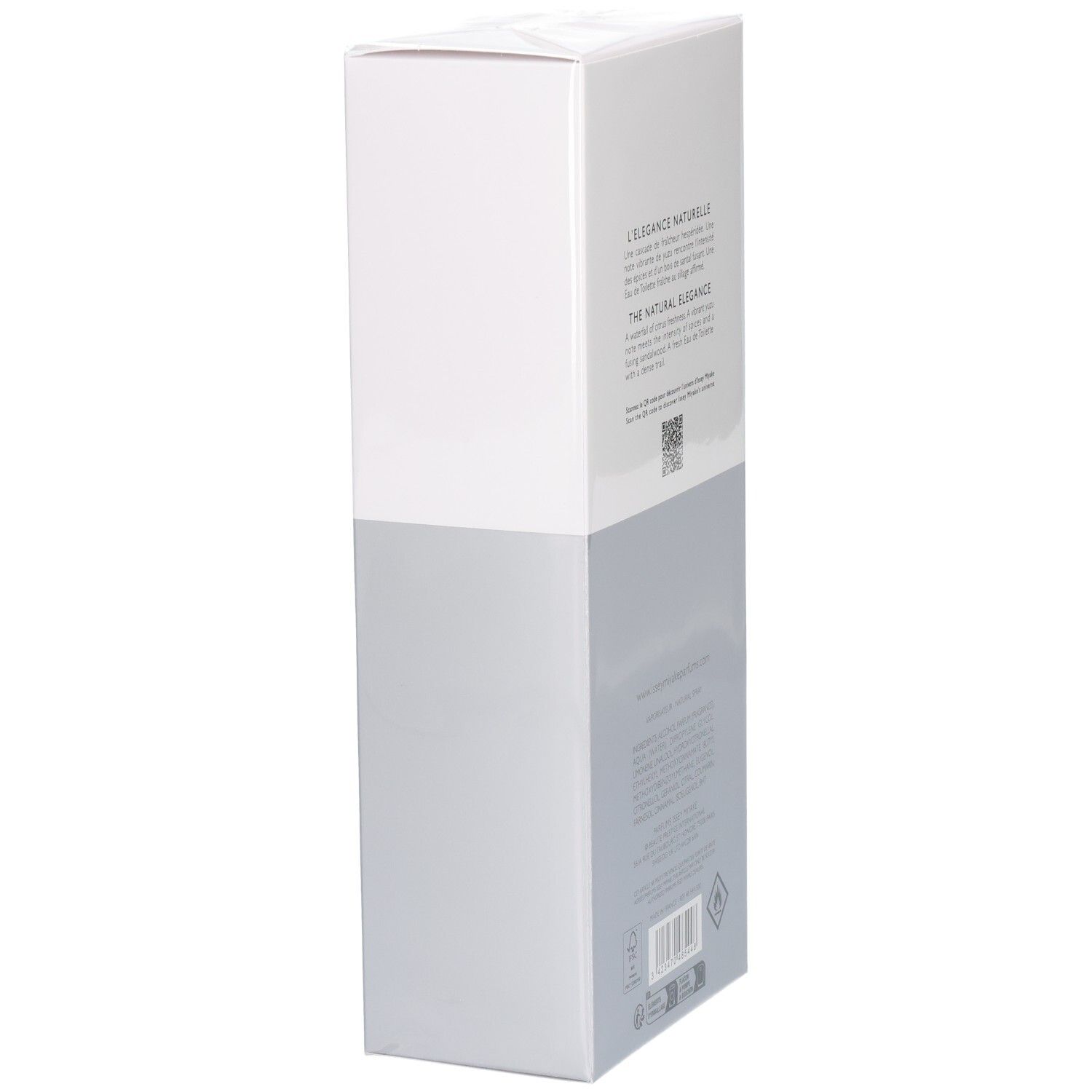 Issey Miyake L'Eau d'Issey Pour Homme Eau de Toilette Karton, schräg von hinten.