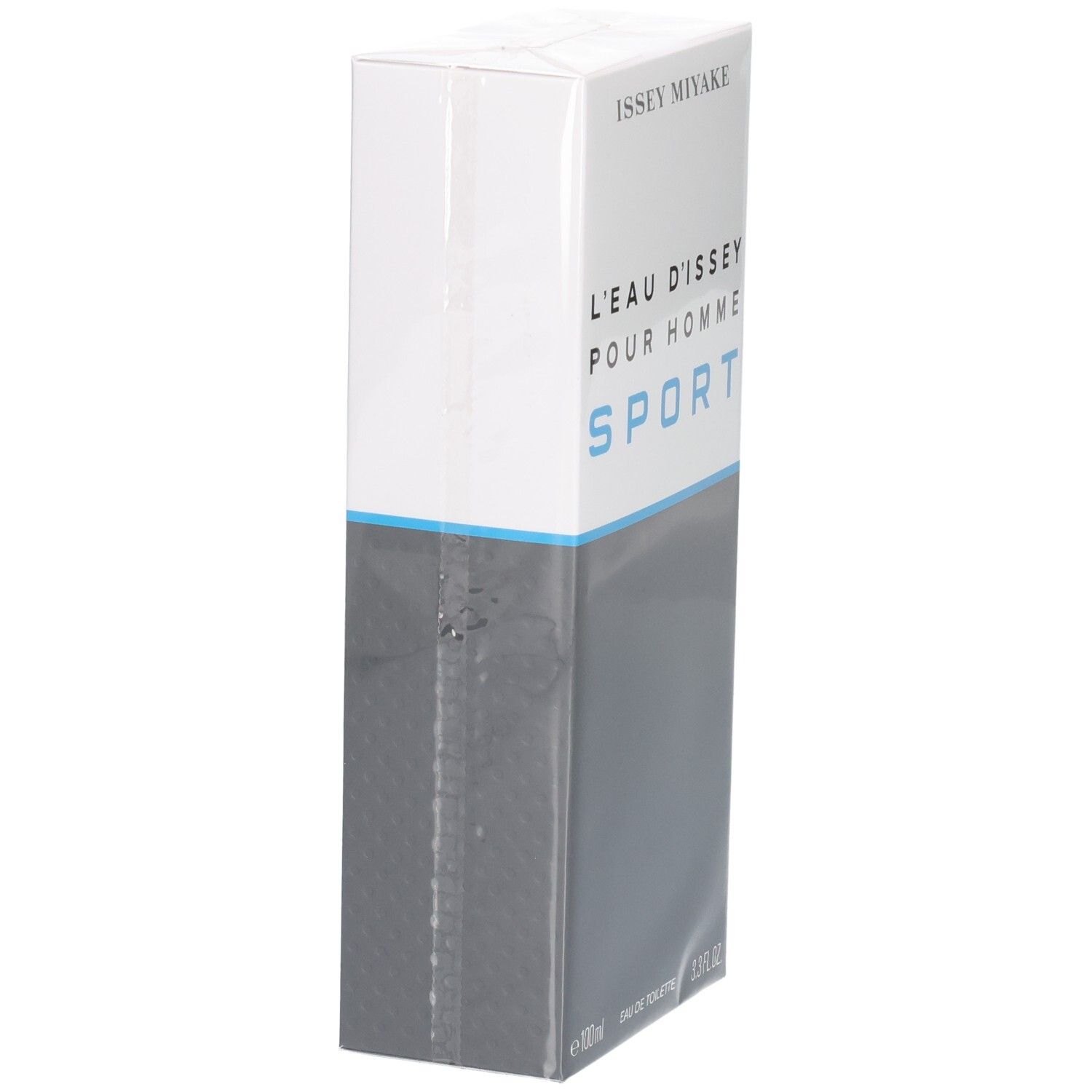 Emballage de Issey Miyake L'Eau d'Issey Pour Homme Sport Eau de Toilette, vue latérale.