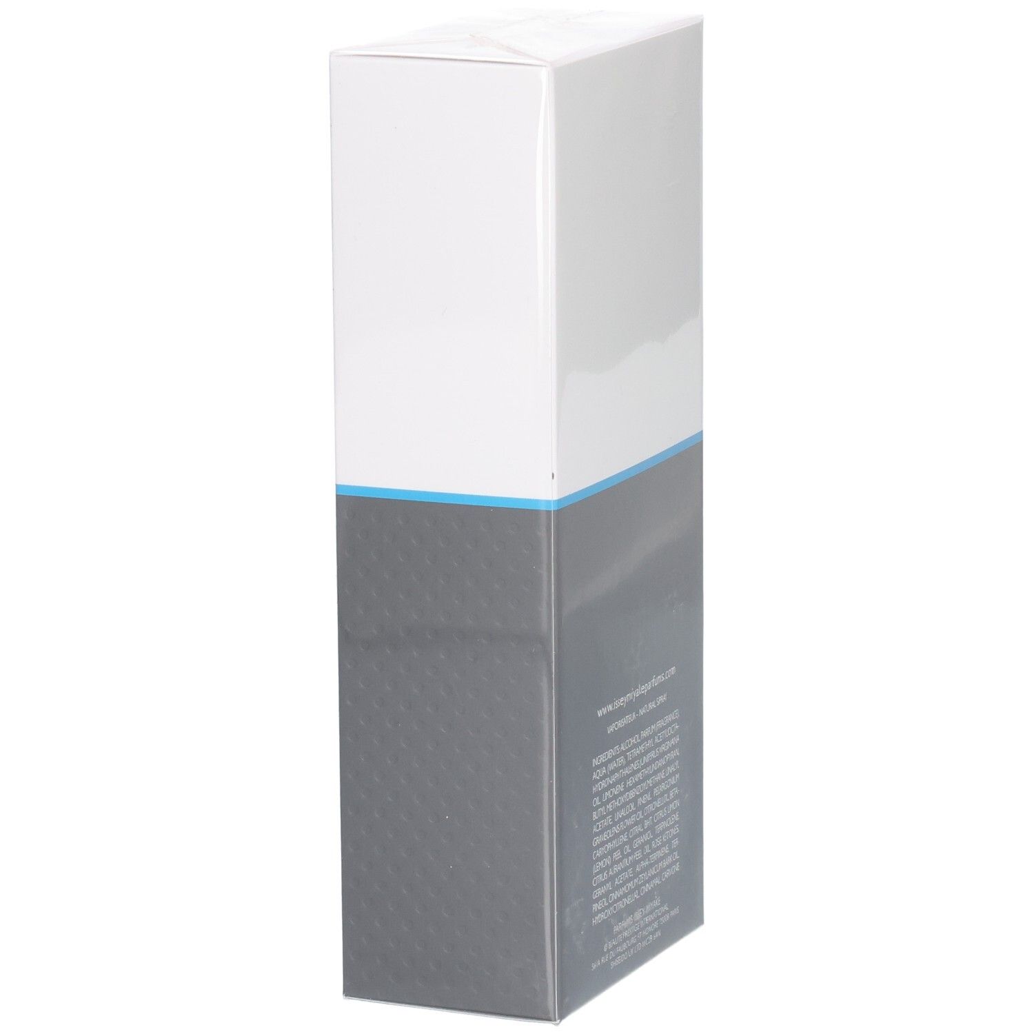 Vue latérale de l'emballage de Issey Miyake L'Eau d'Issey Pour Homme Sport Eau de Toilette.
