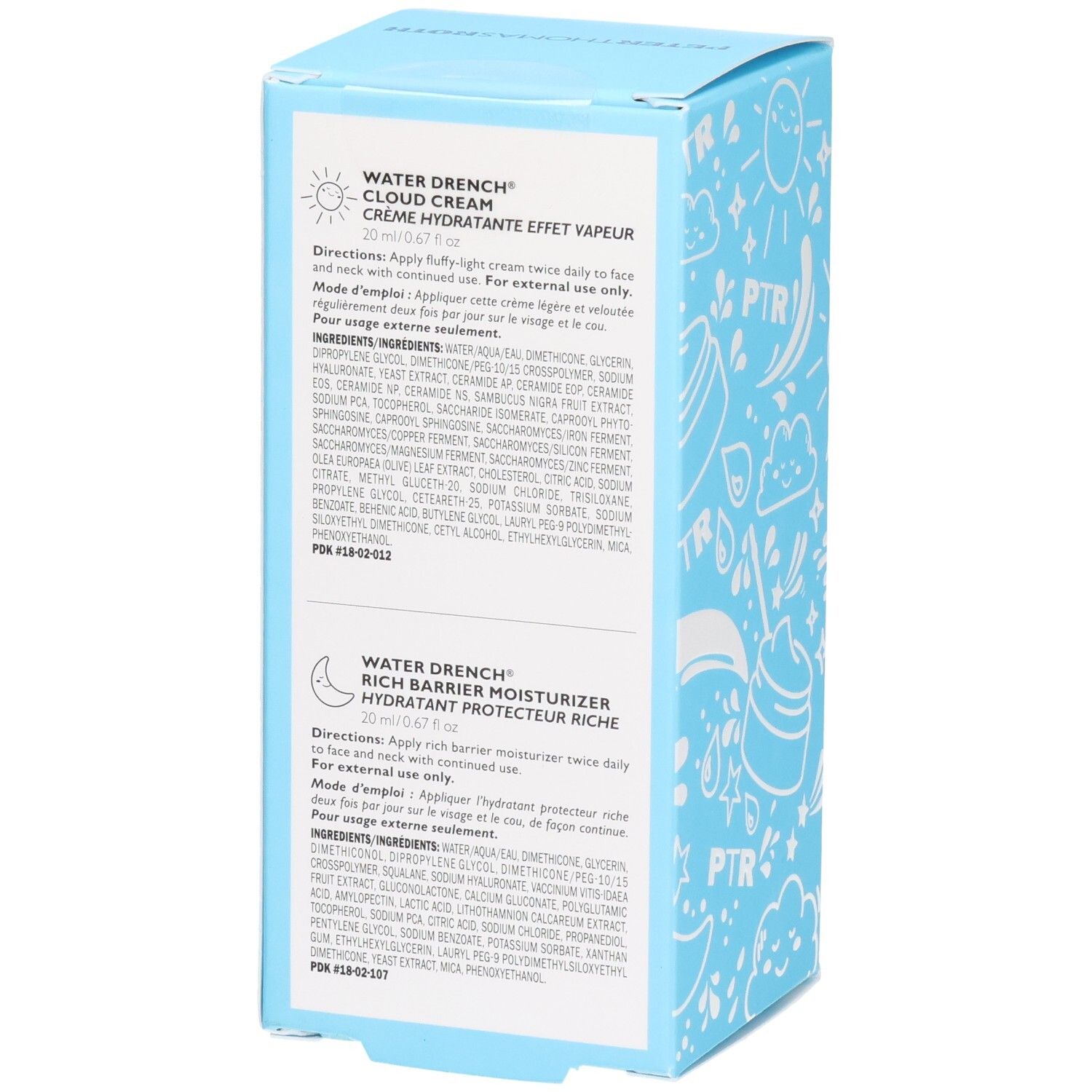 Peter Thomas Roth Water Drench Cloud Cream und Rich Barrier Moisturizer Inhaltsstoffe.